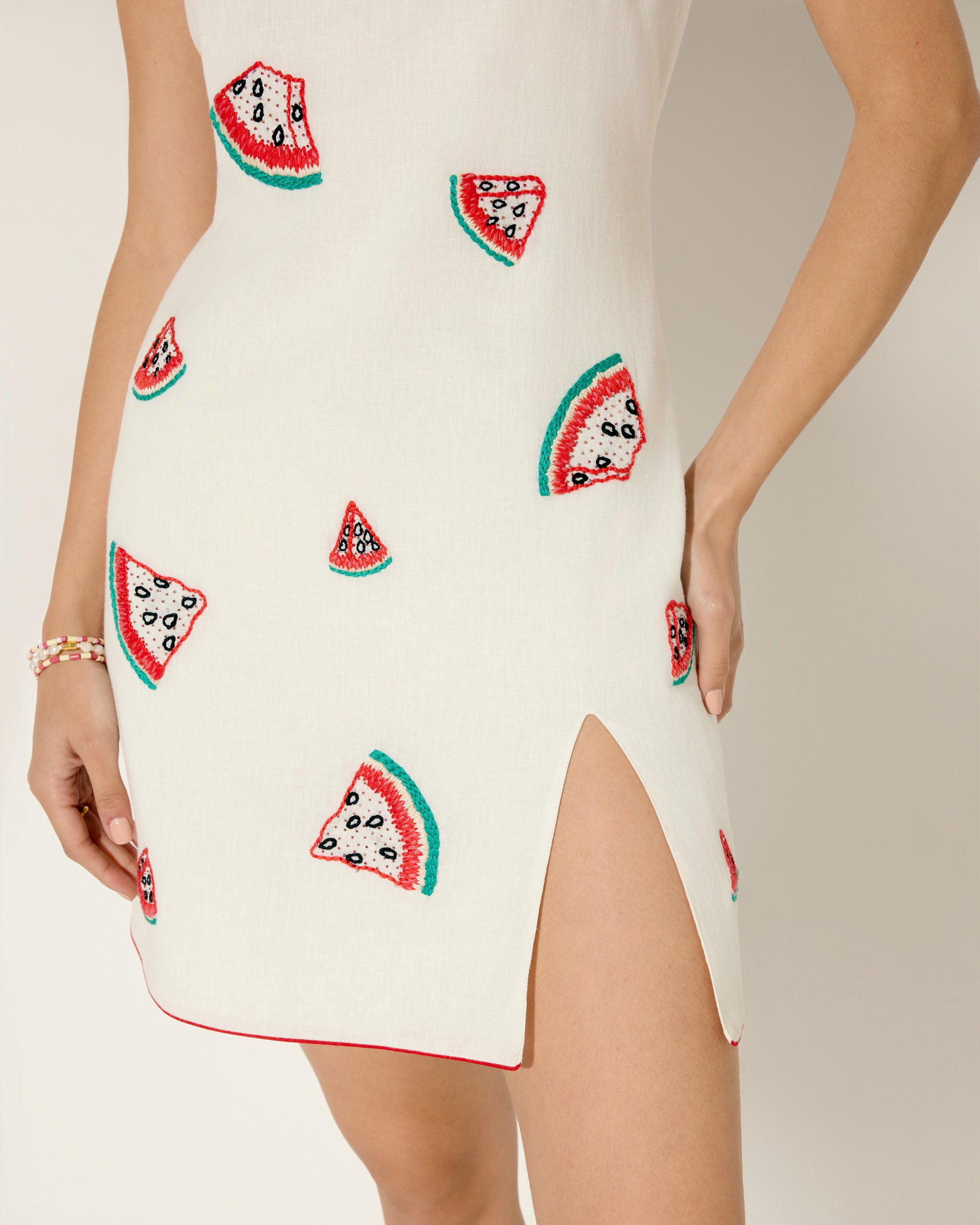 WATERMELON SLIP DRESS