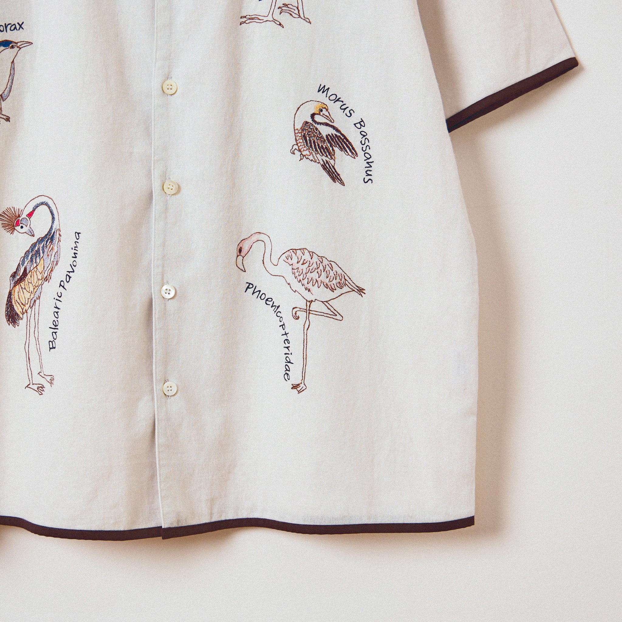 "Le Oiseau" embroidered shirt