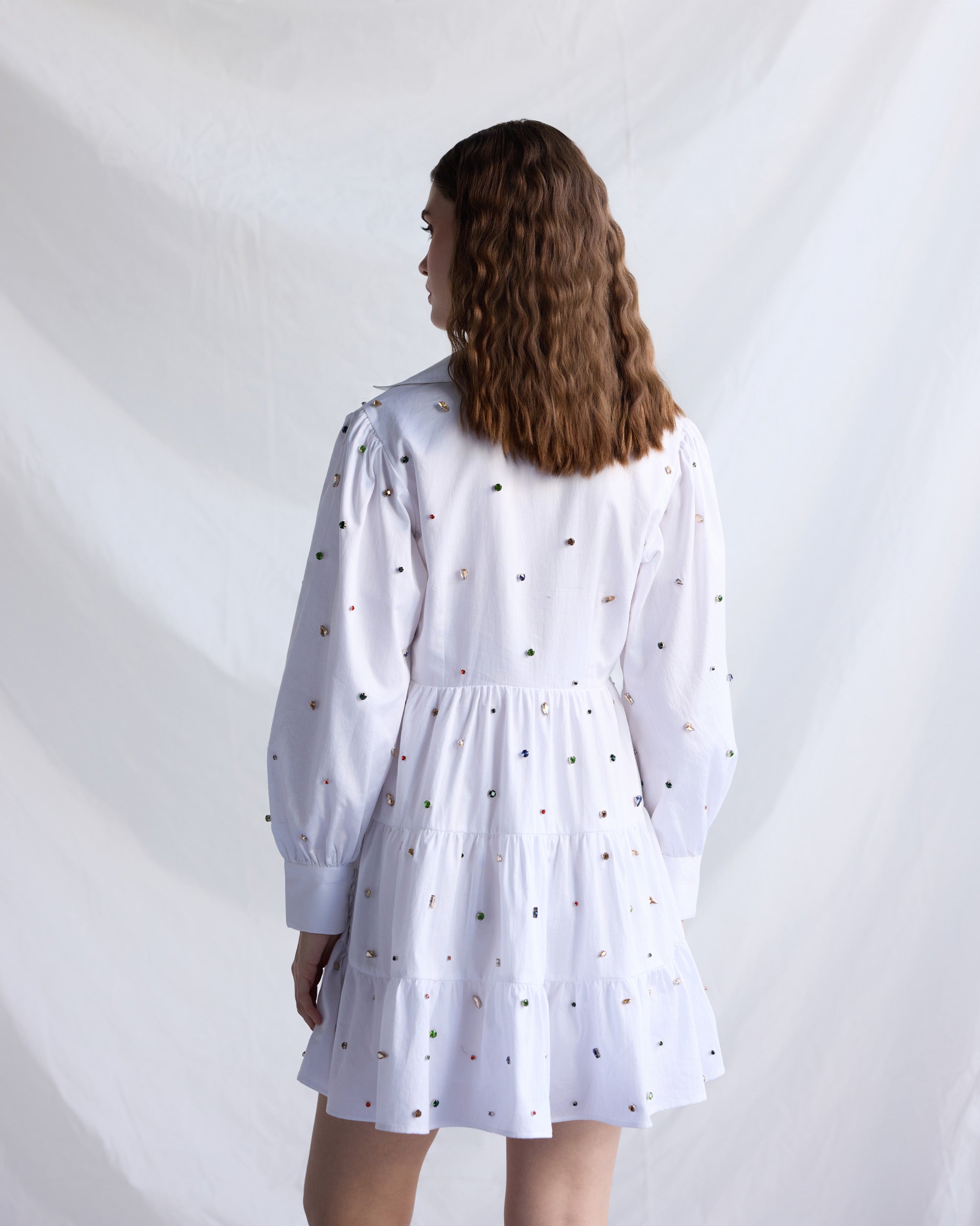 Frozen pearls summer dress