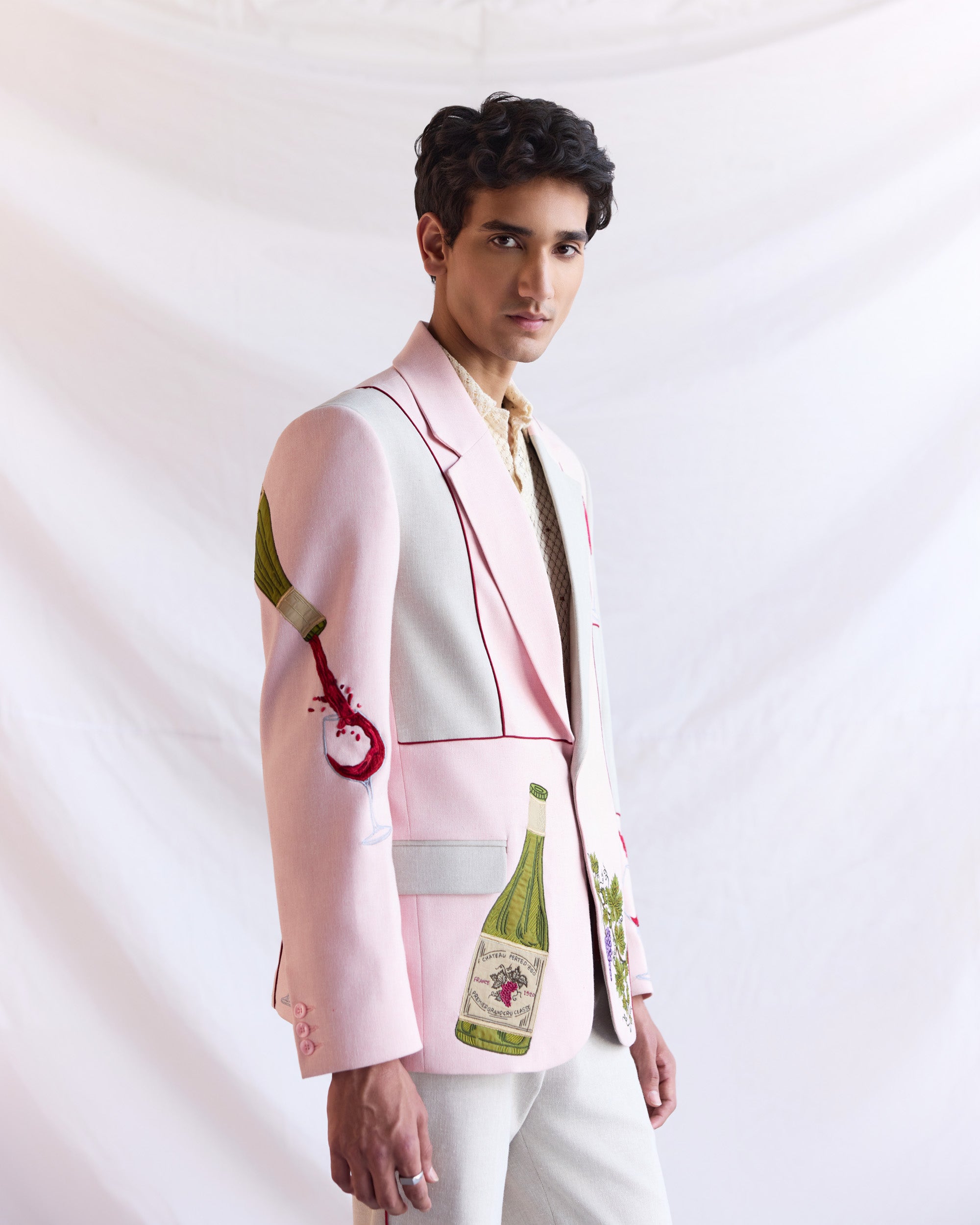 “Le Château” hand embroidered blazer