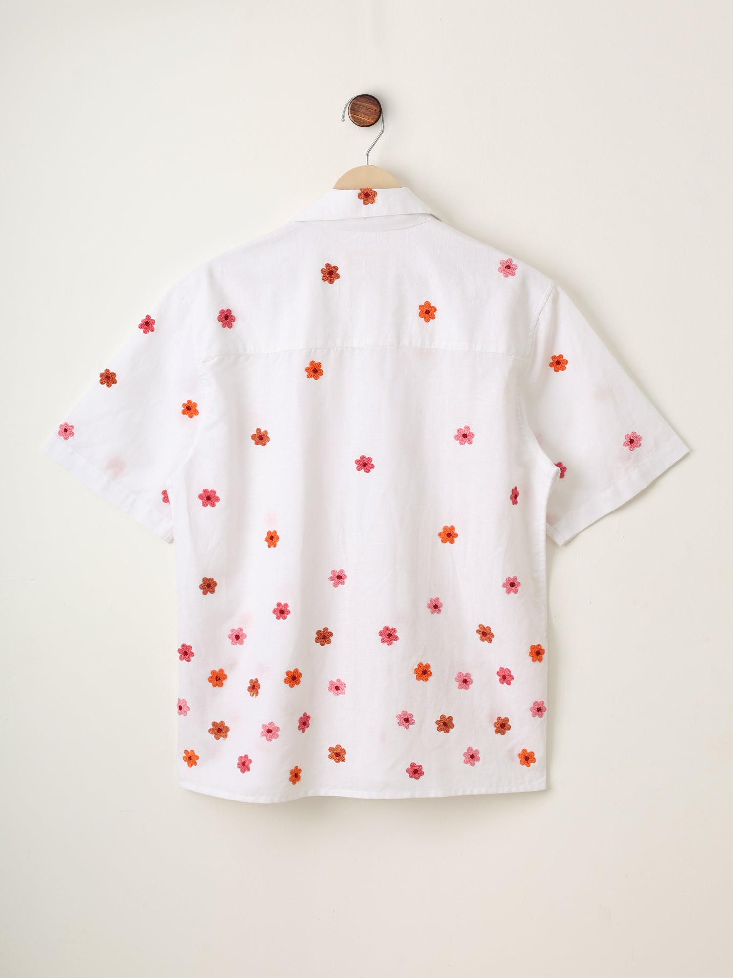 "Floral bloom" embroidered shirt