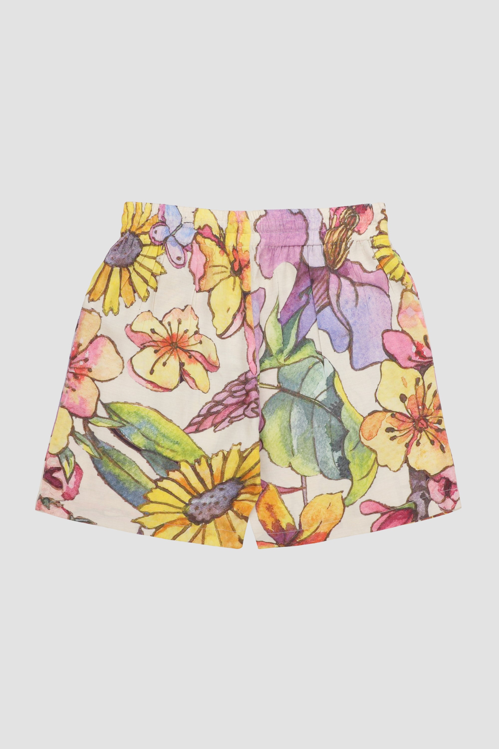 Floral sketch shorts