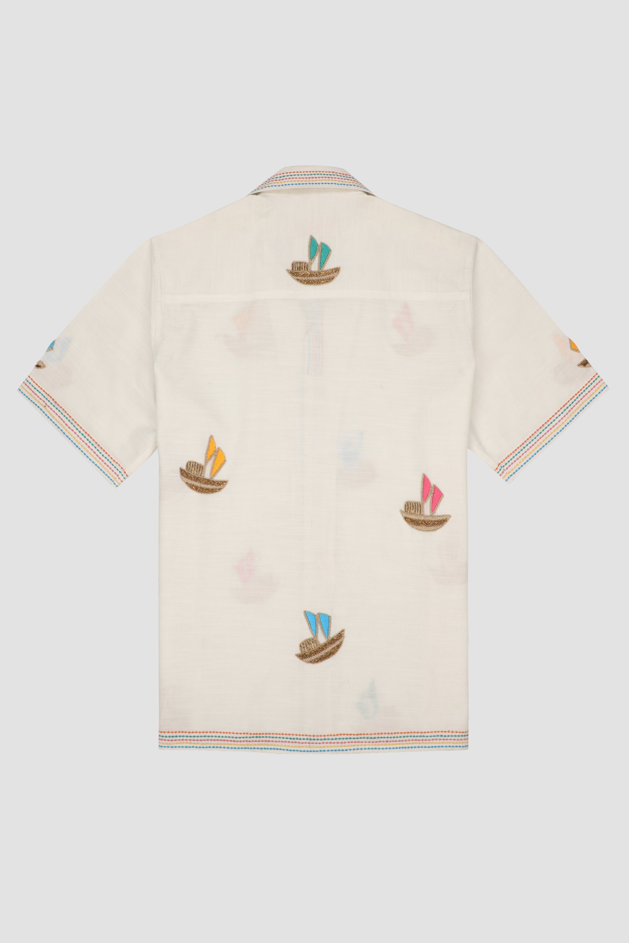 "Le Riveria" hand embroidered Shirt