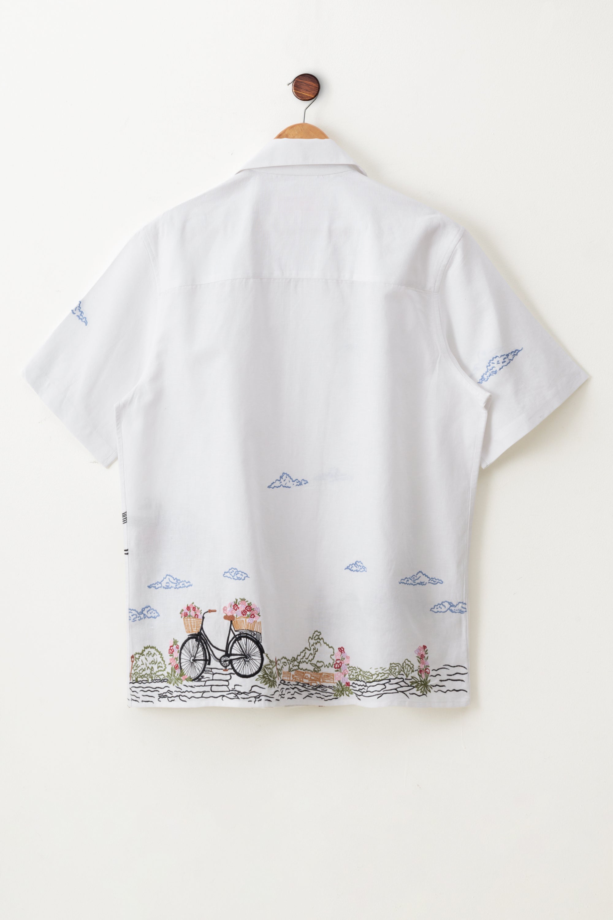 "Le Paris" embroidered shirt