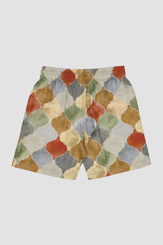 Tiles print shorts