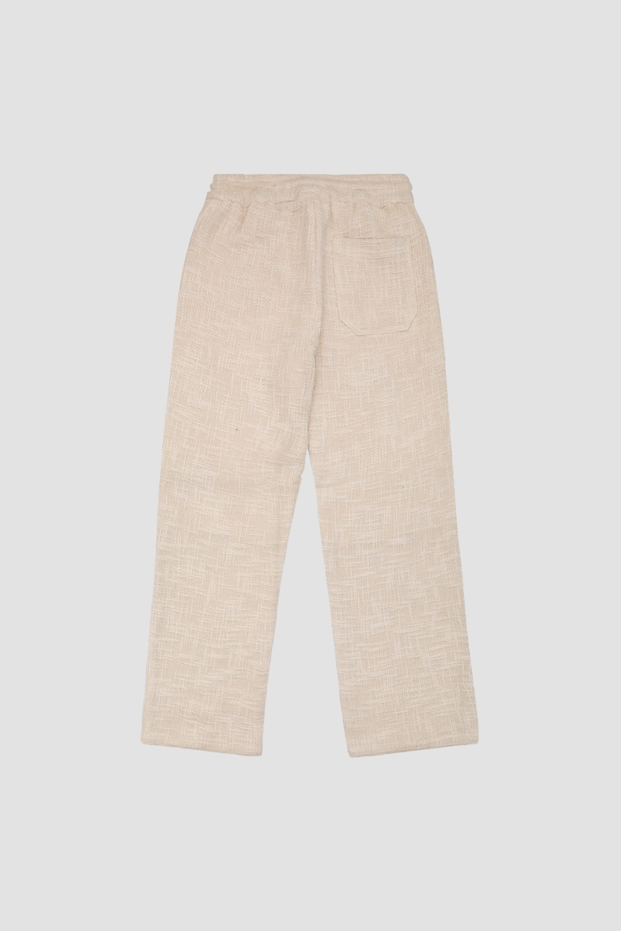 Textured lounge pants- Off white