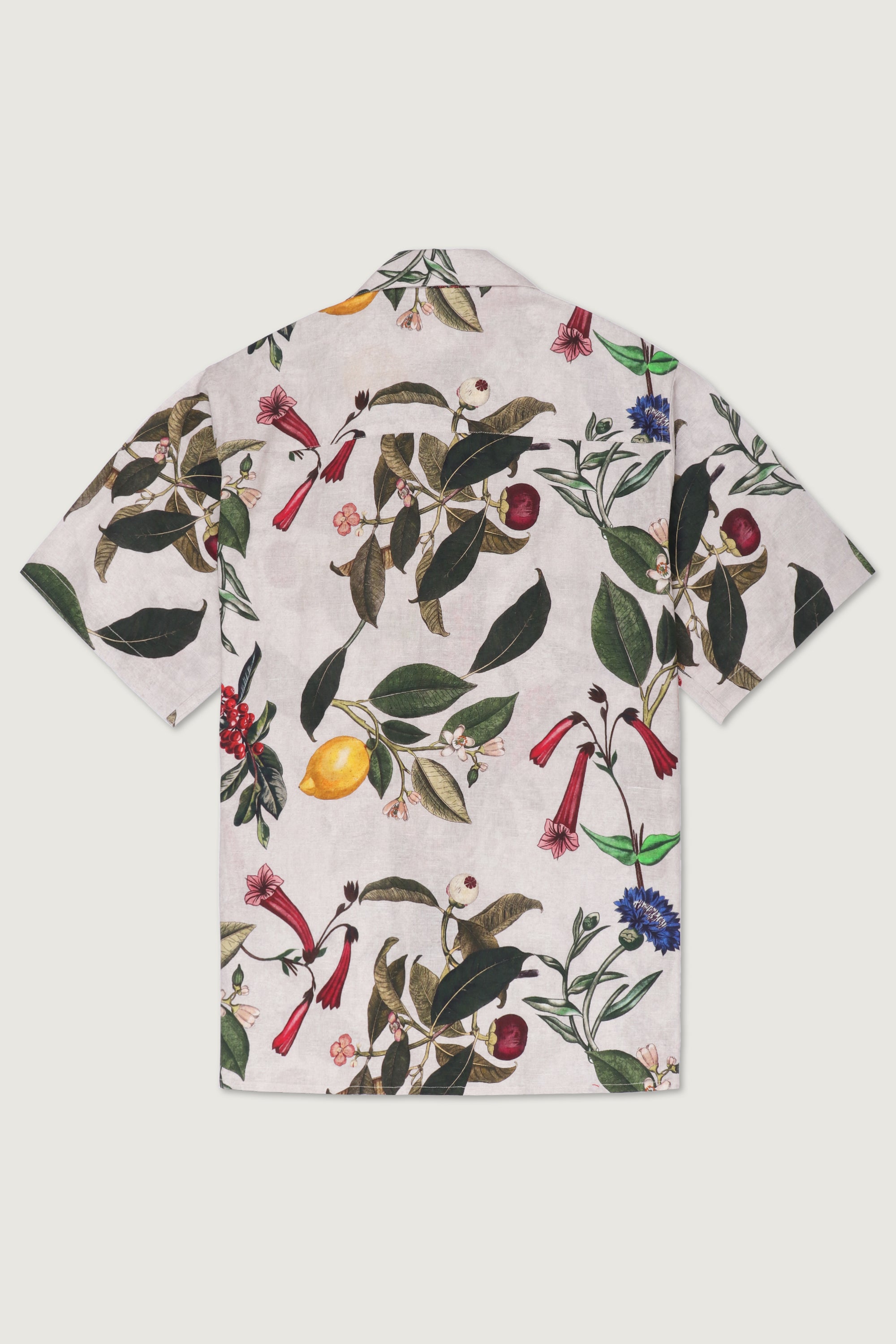 Botanical print shirt- Grey