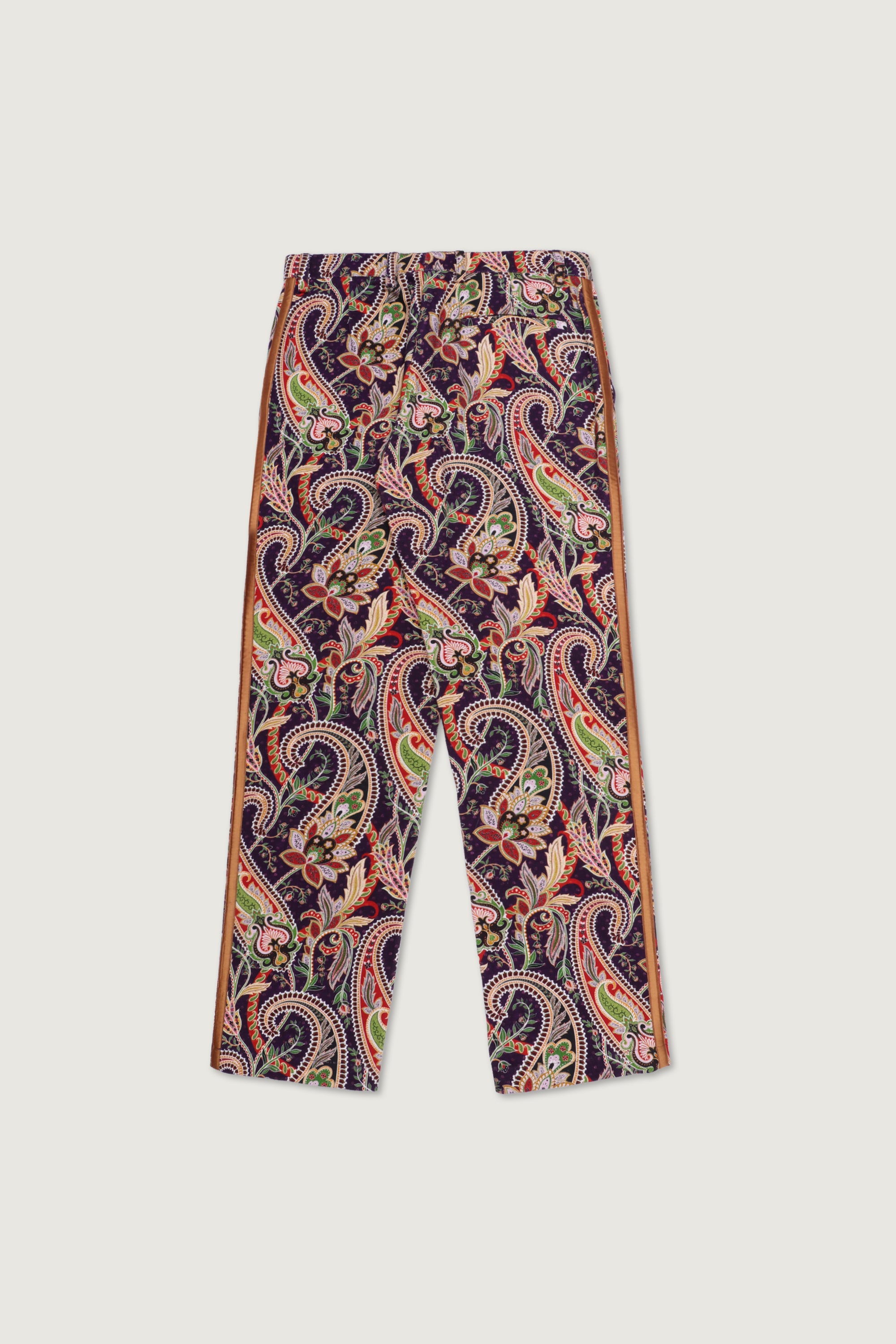 Purple paisley formal pants