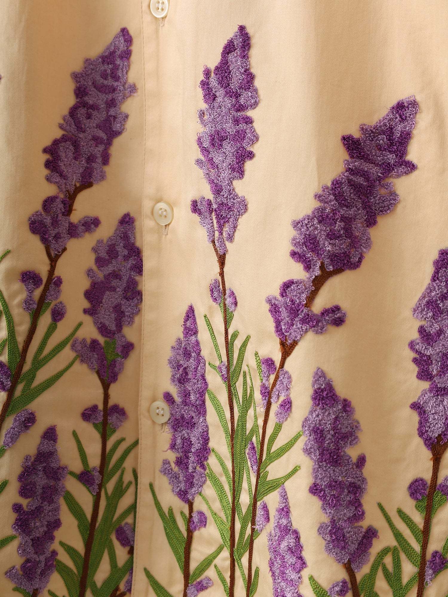 "Le Lavender" embroidered Shirt