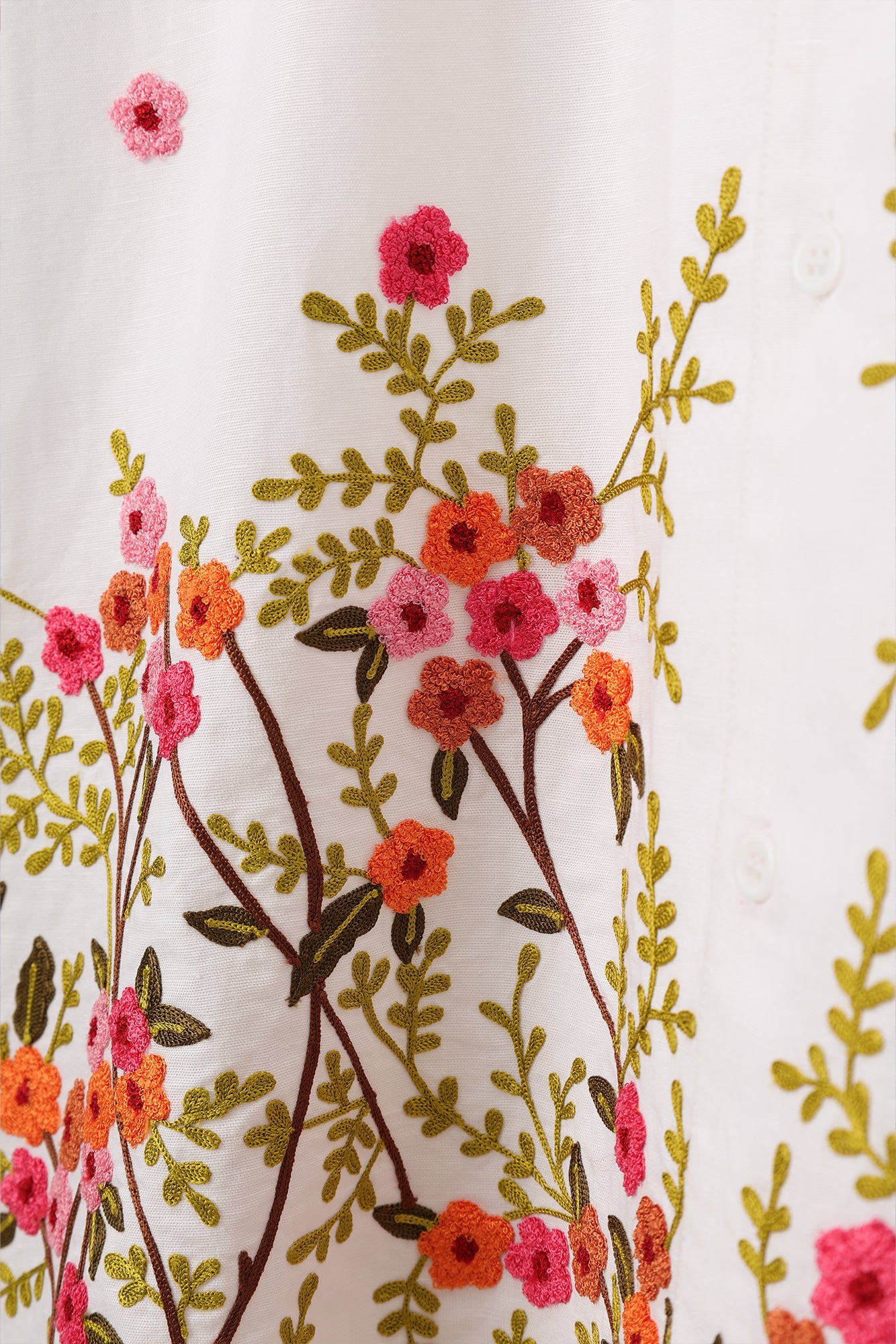 "Garden Party" embroidered Shirt