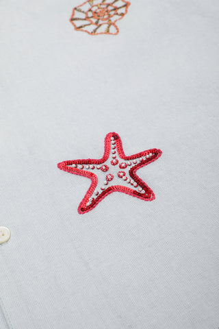 Seashells embroidered Shirt
