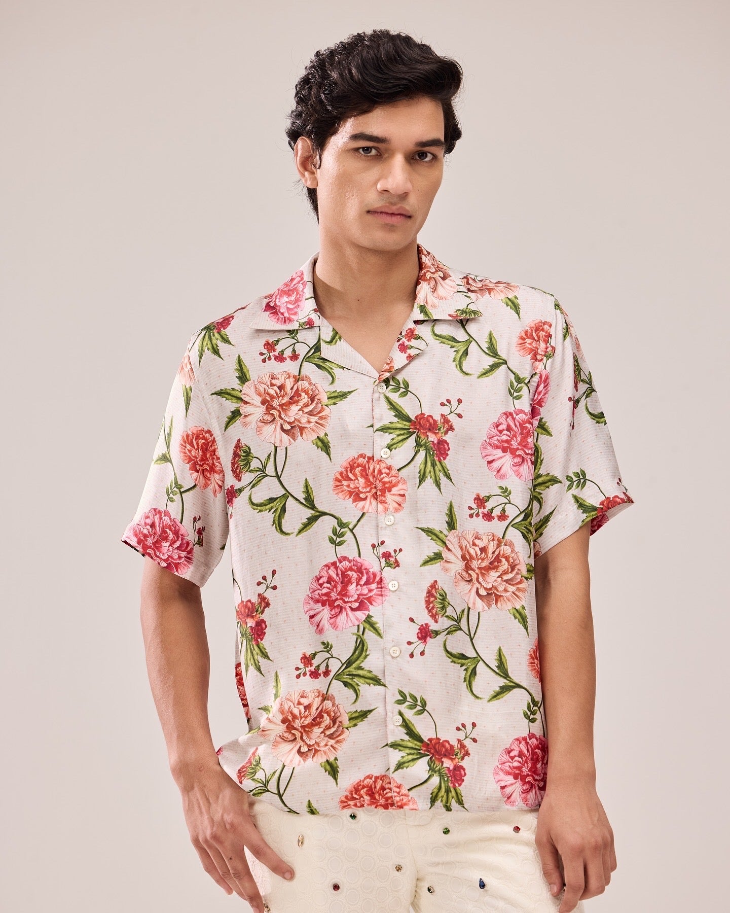 "Turks and Caicos" silk shirt