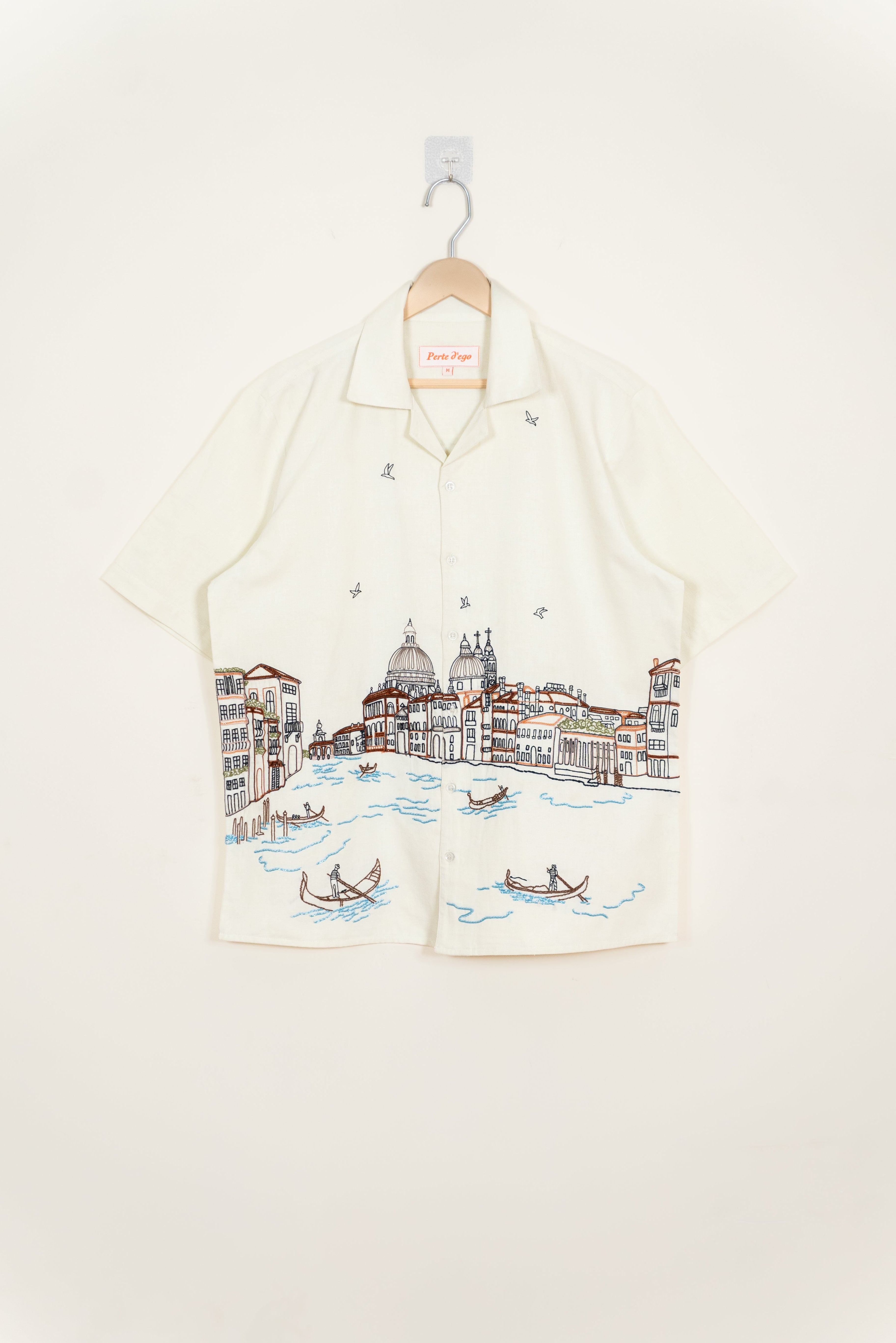 "Le Venice" hand embroidered shirt