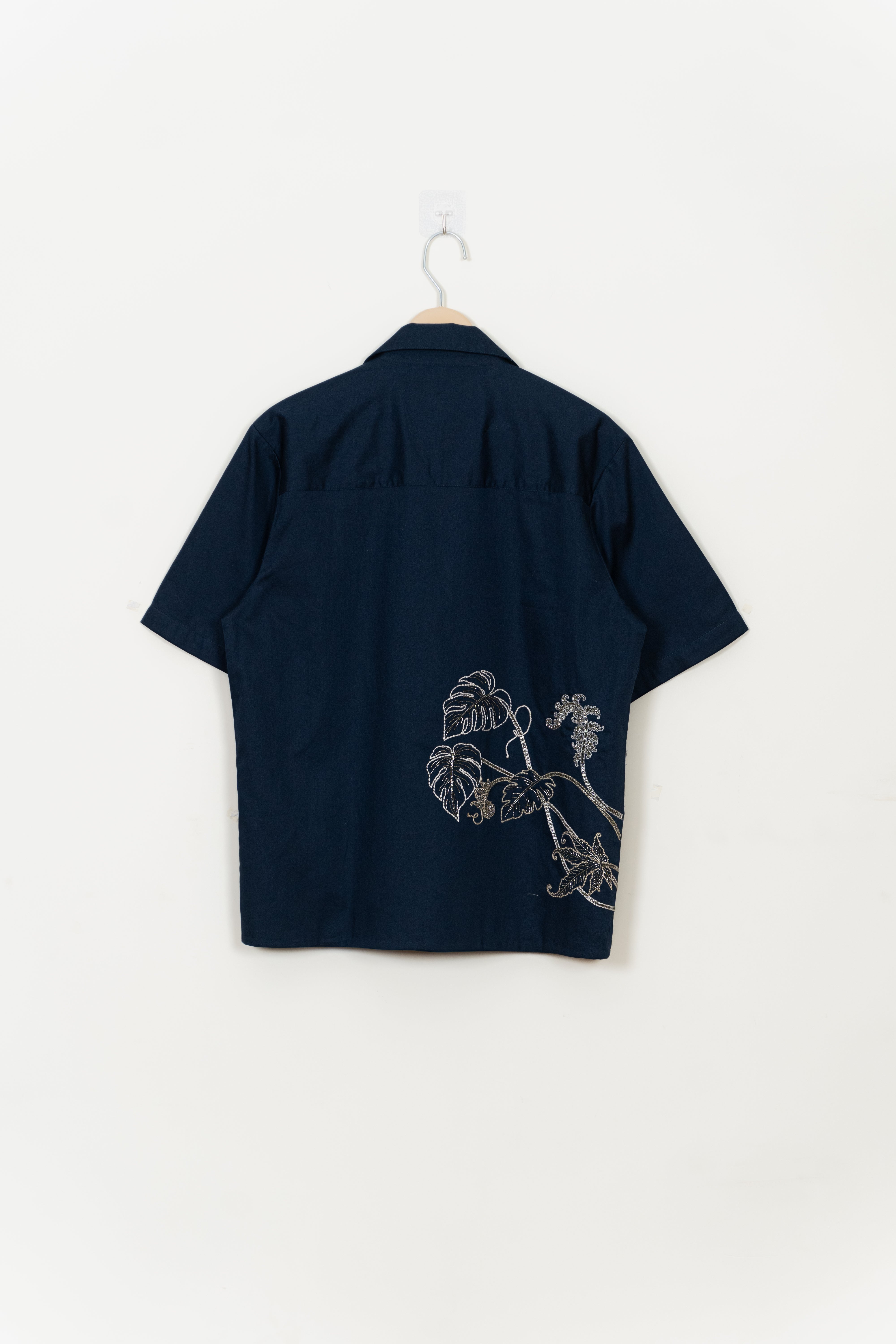 "Celestial vines" hand embroidered Shirt