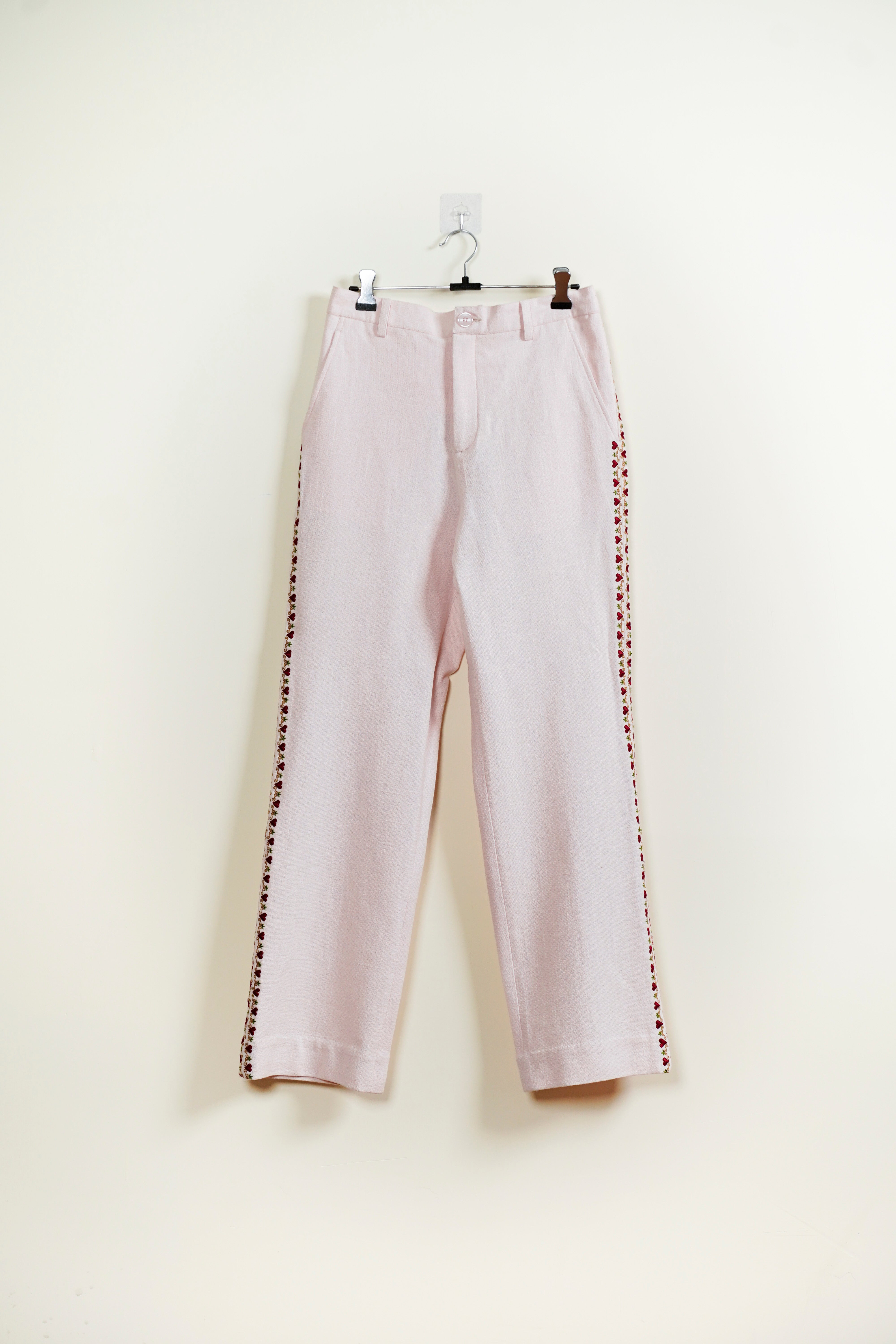 “Amore Mio” embroidered pants