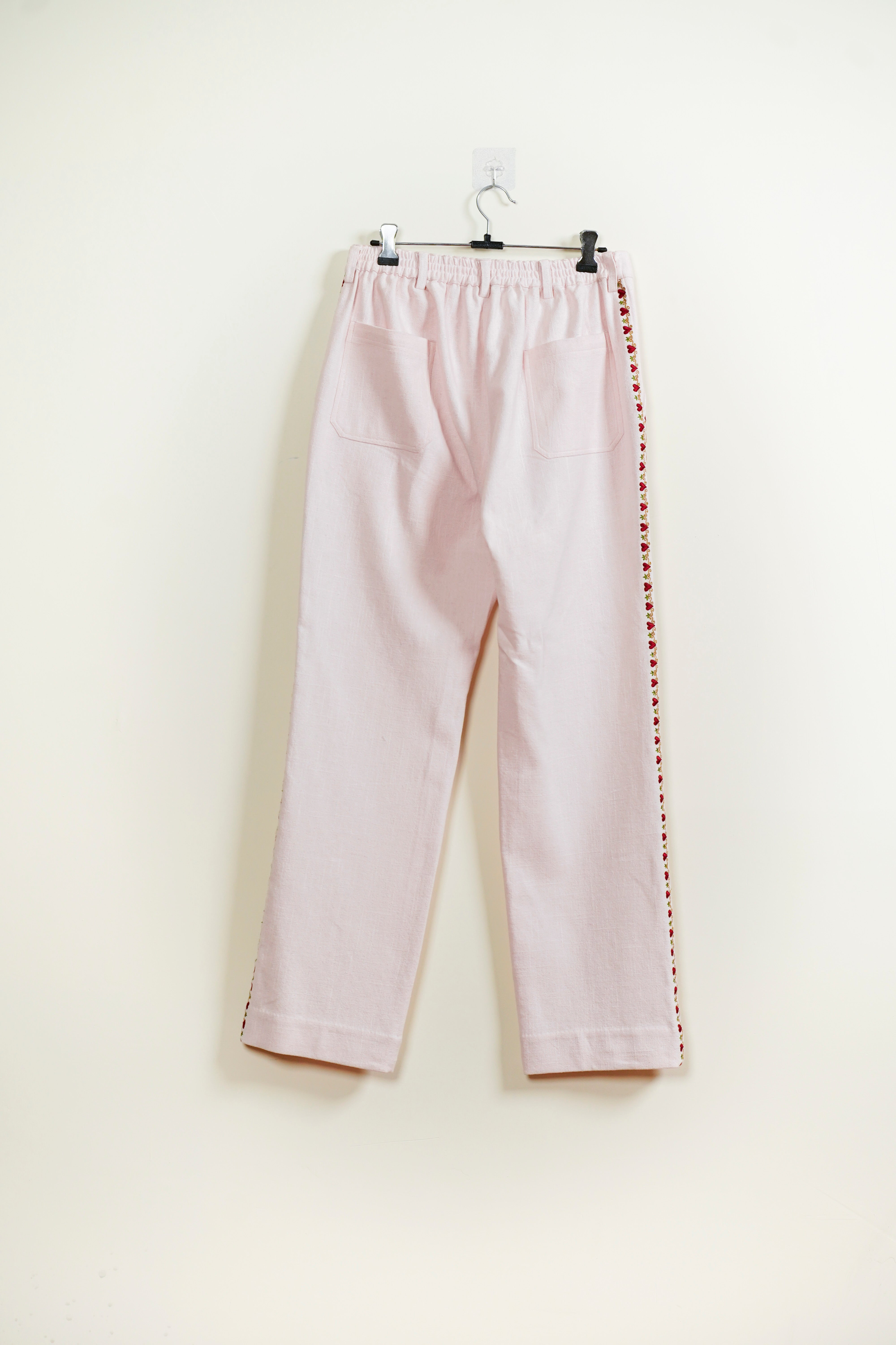 “Amore Mio” embroidered pants