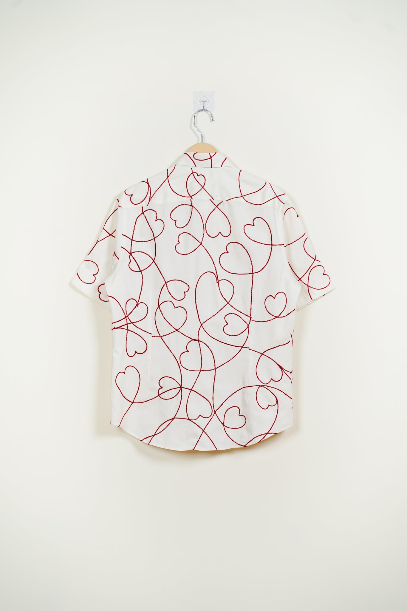 "Love scribbles" embroidered shirt