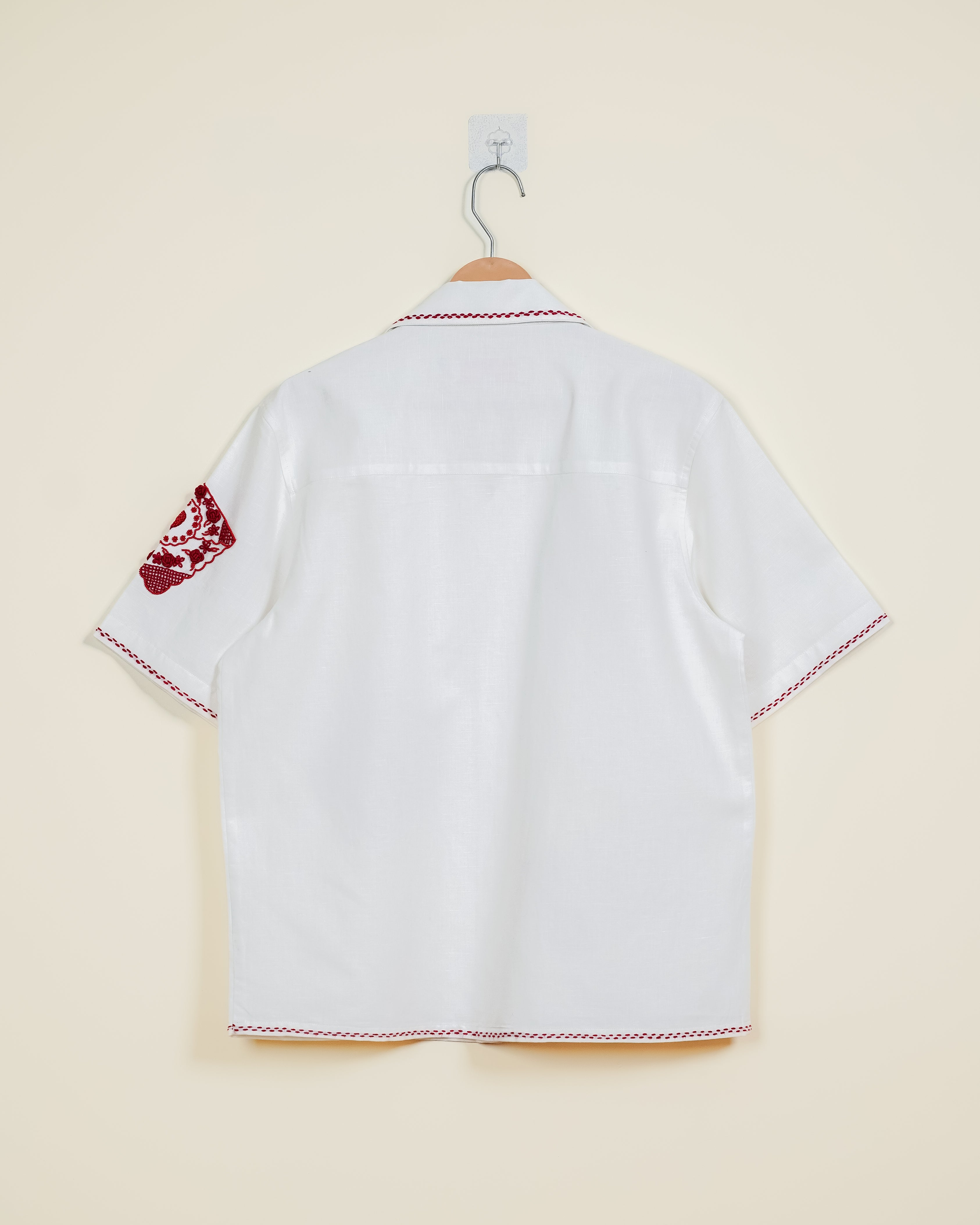 "Love letters to you" hand embroidered Shirt