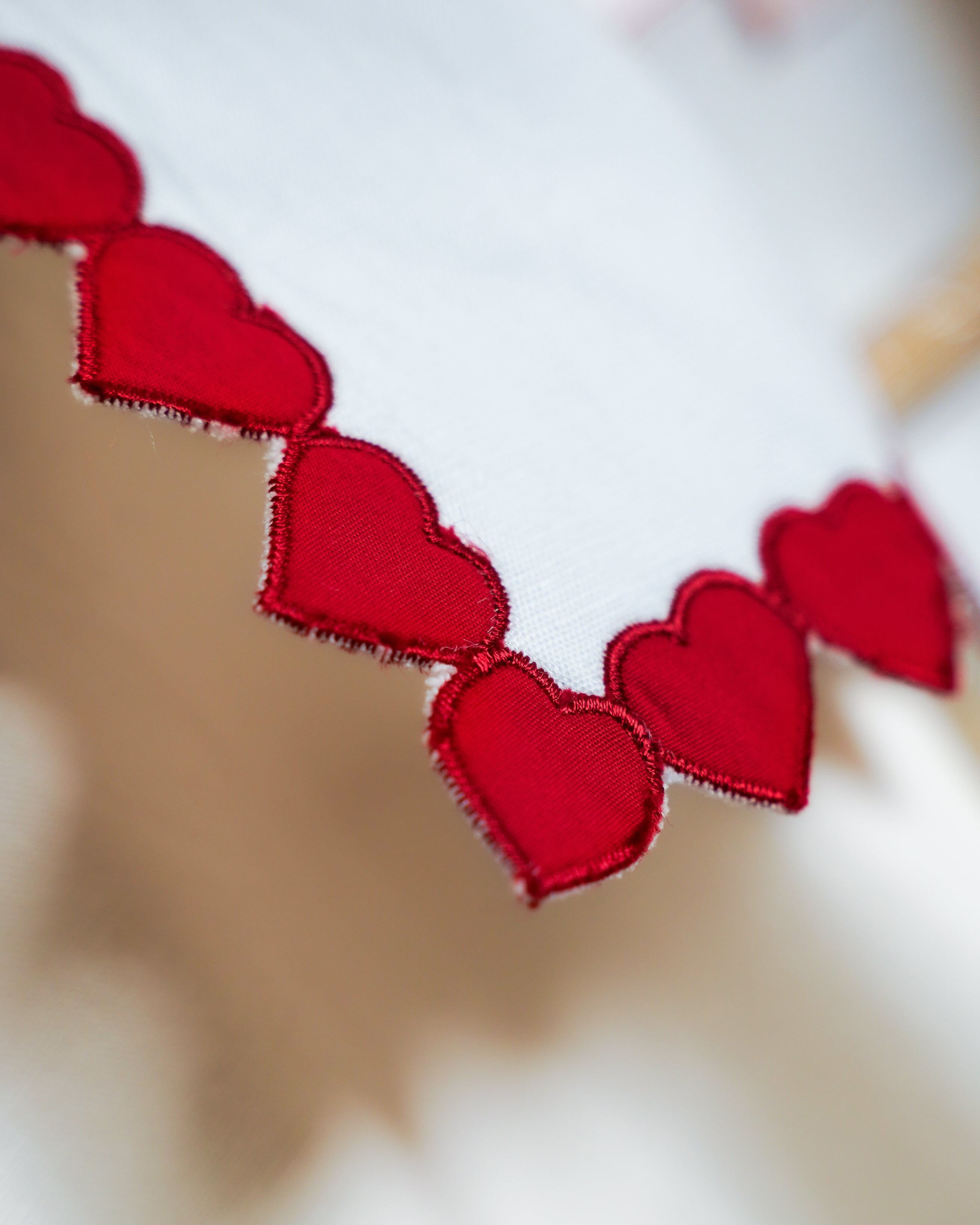 "Love locket" hand embroidered shirt