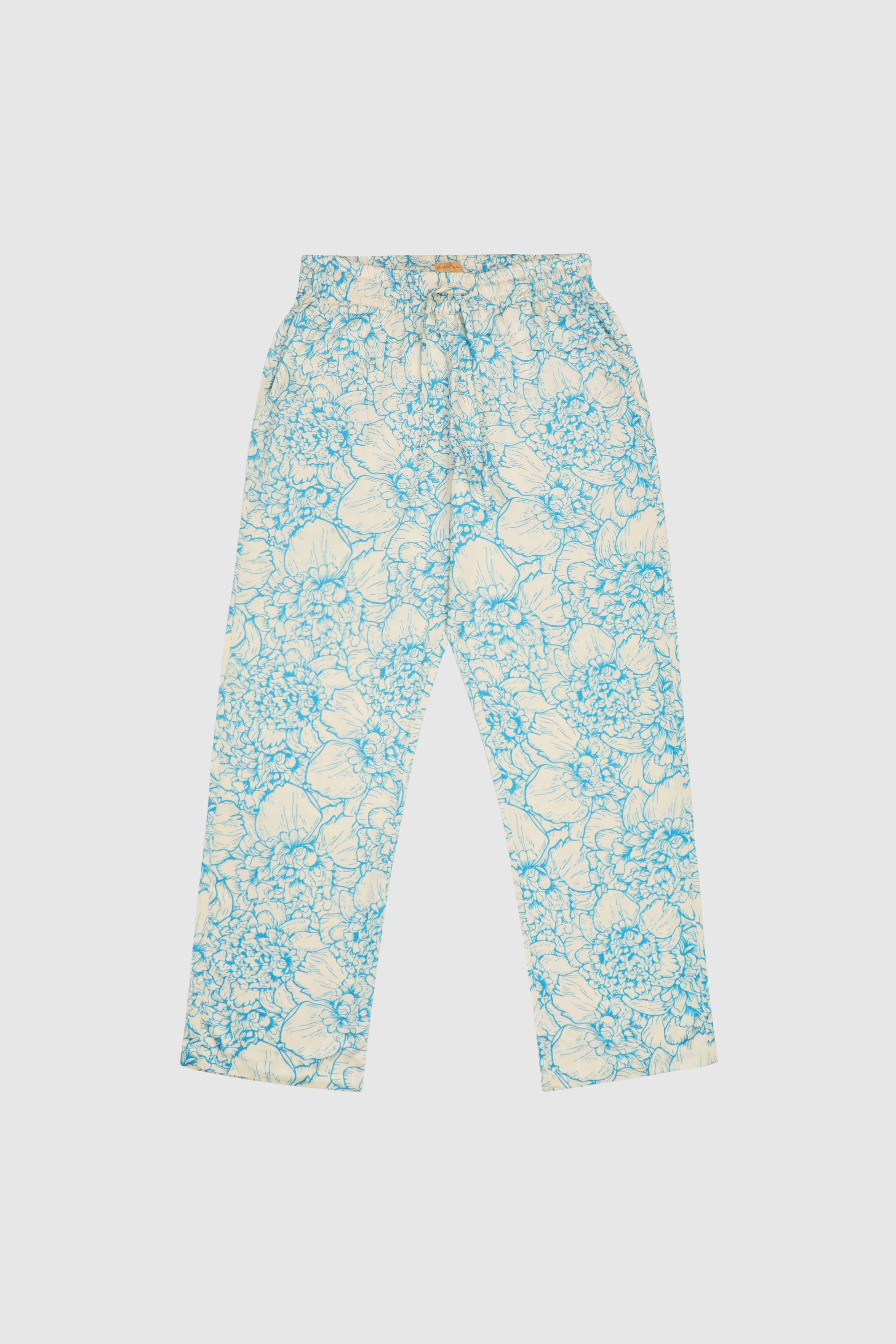 Rose cluster print lounge pants