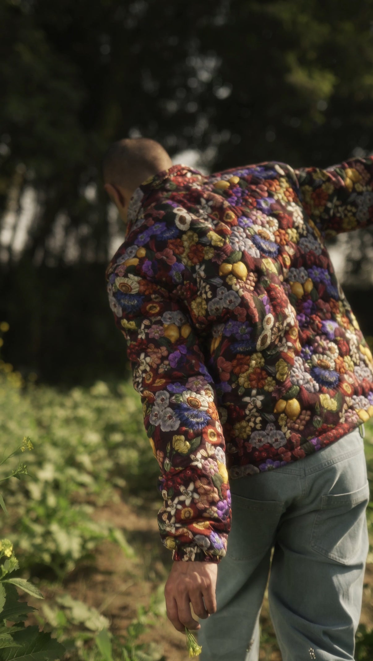 "Spring bloom" quilted jacket