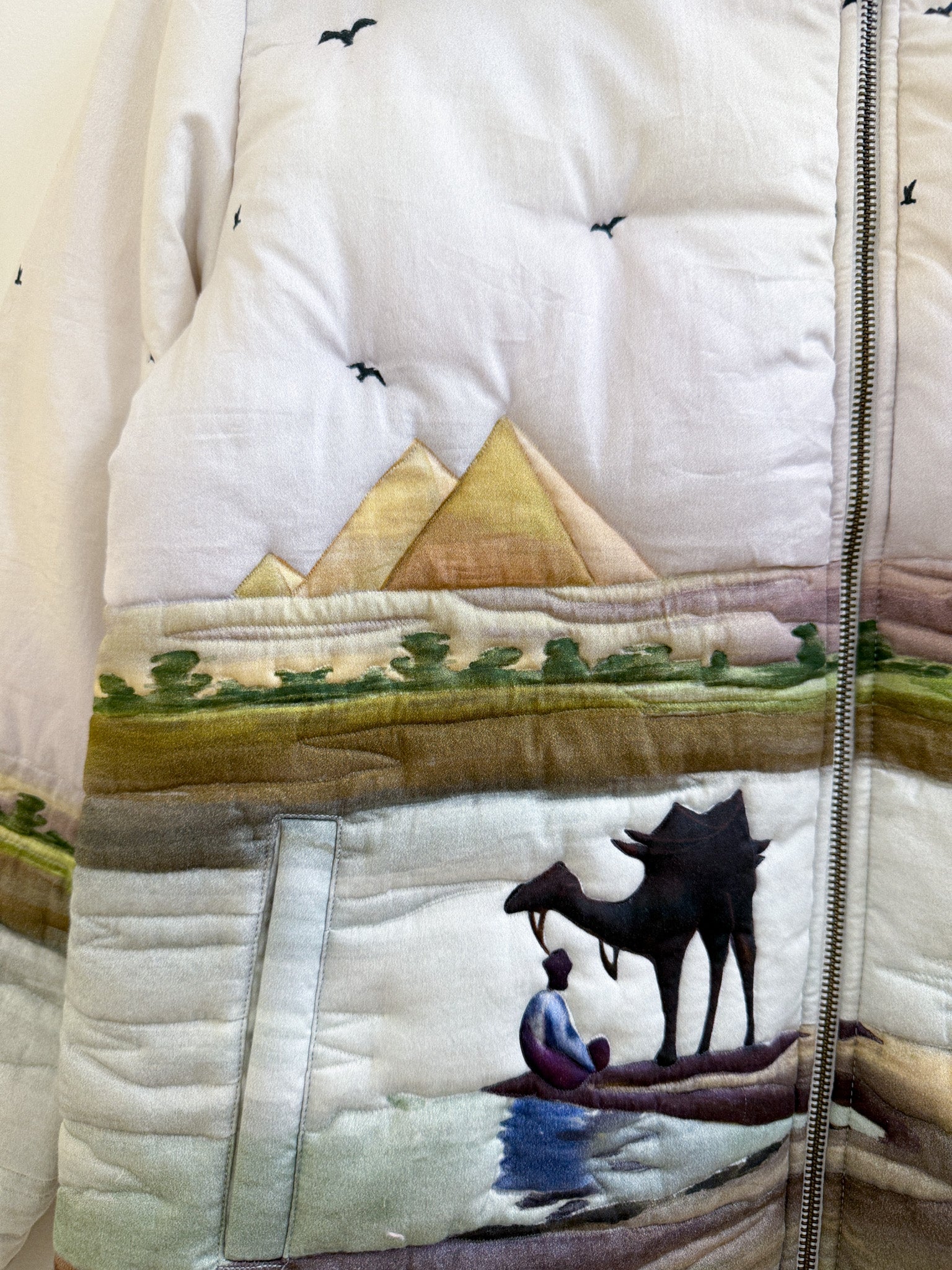 "Afternoon by the nile" quilted jacket