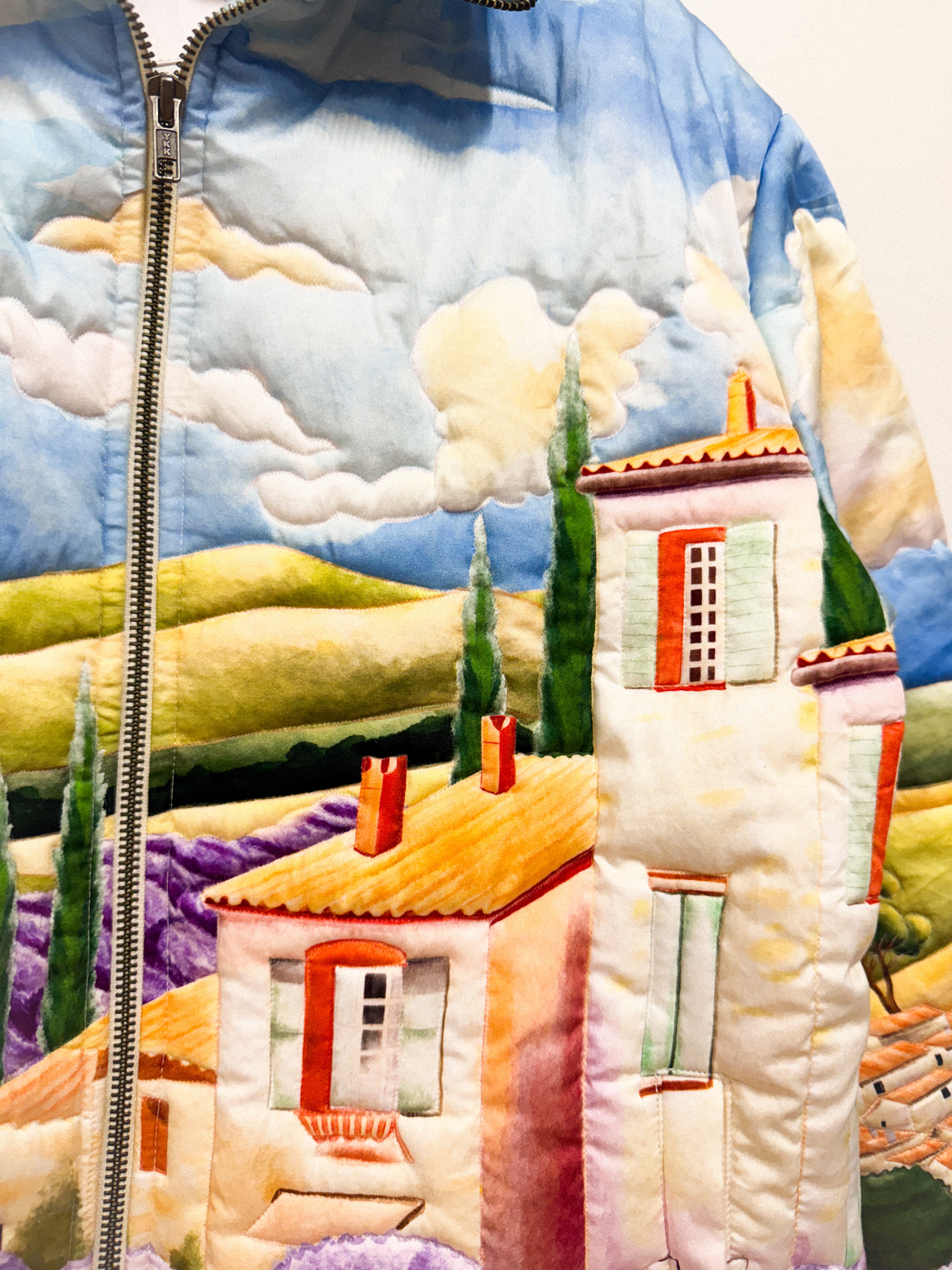 "Lavender fields" quilted jacket