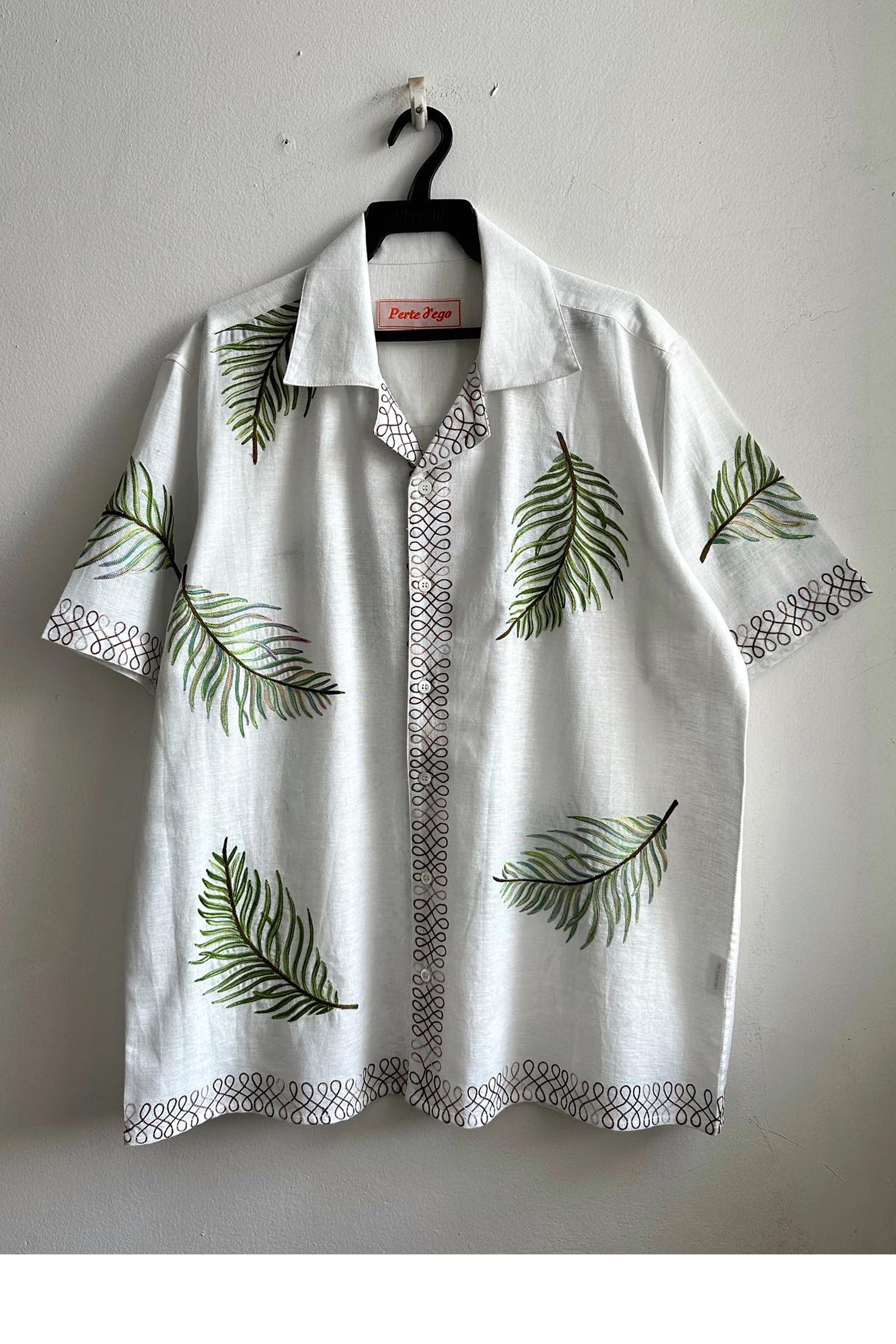 Louis Embroidered Linen Resort Shirt