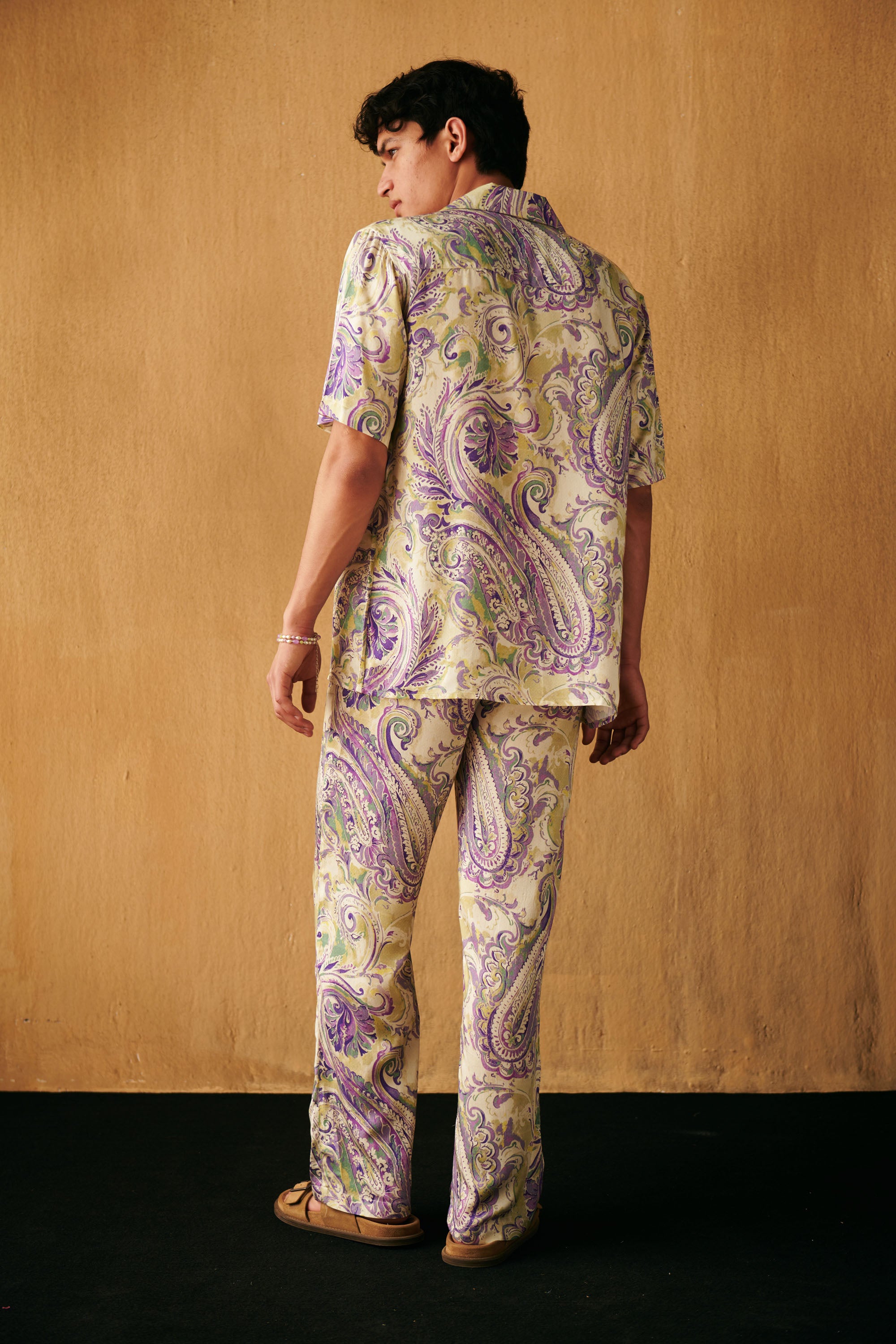 Watercolor paisley lounge pants