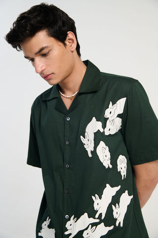 "Le bunny" appliqué shirt