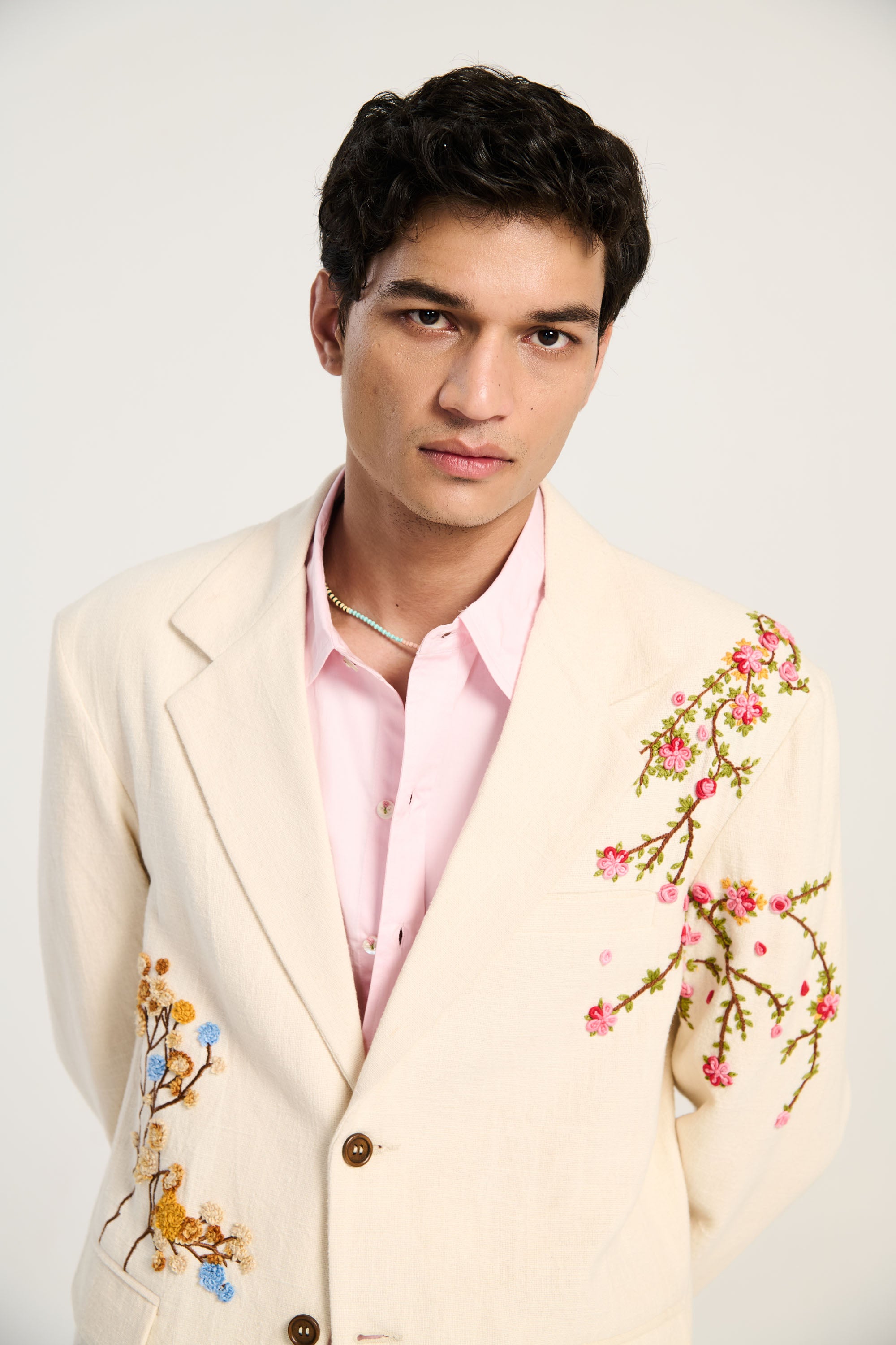 "Le Summer"  hand embroidered blazer