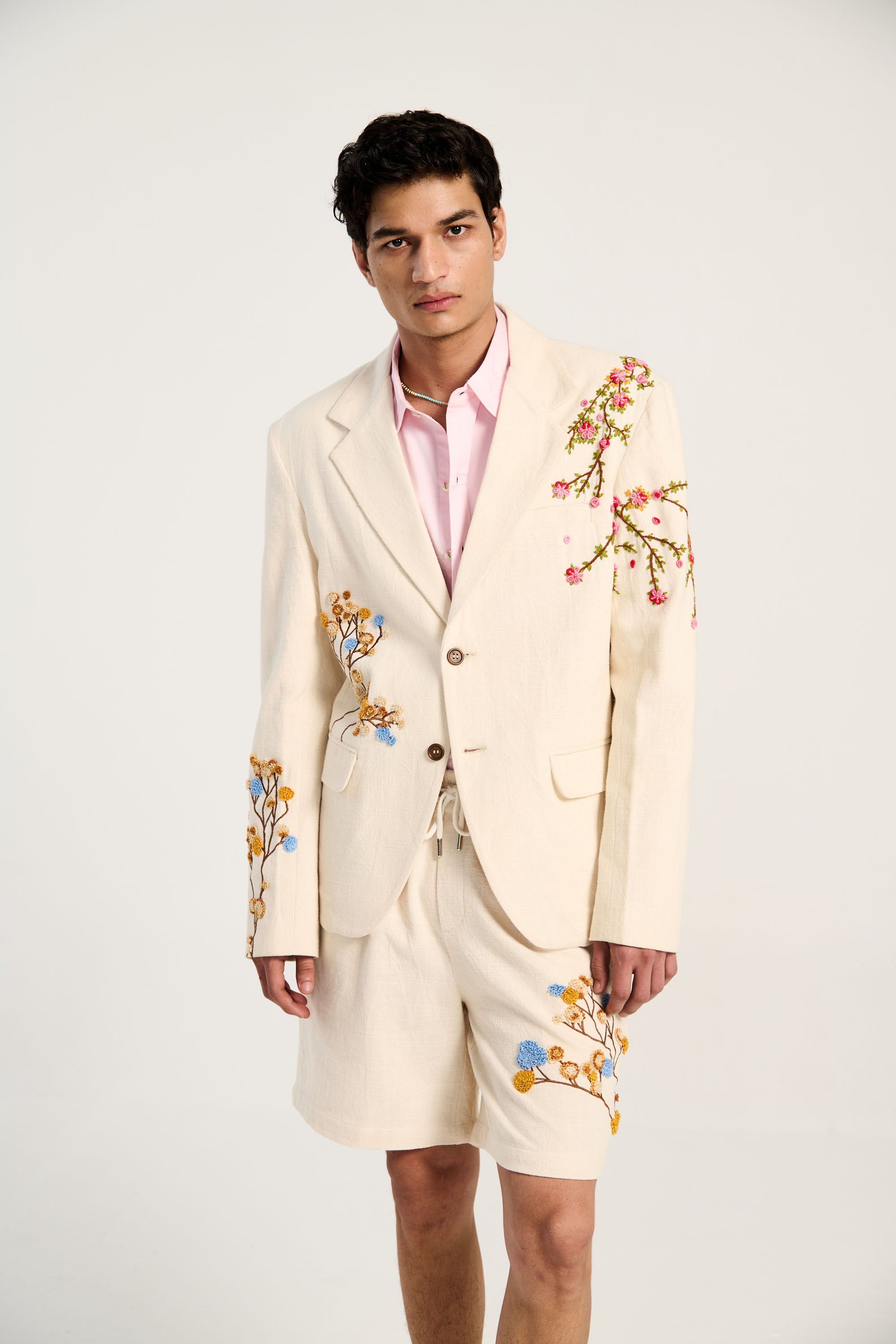 "Le Summer"  hand embroidered blazer