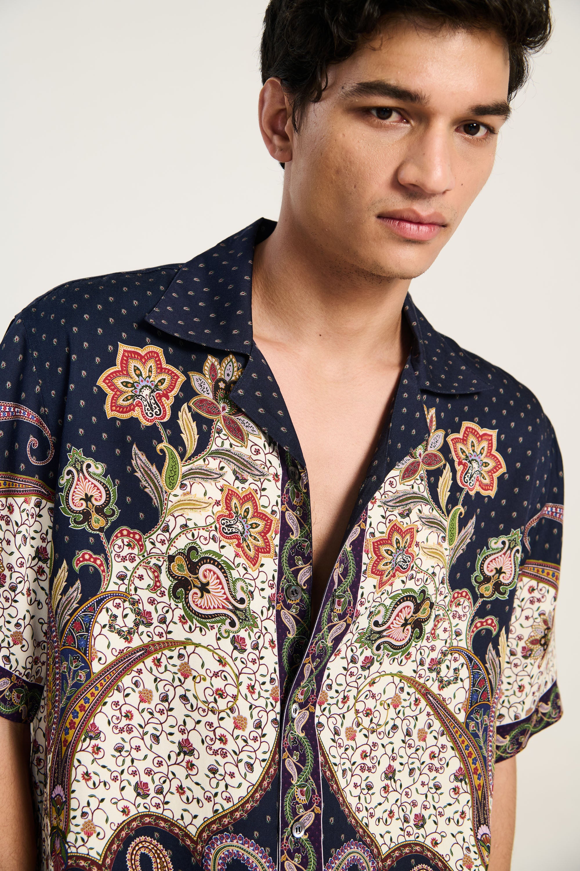 Midnight paisley shirt