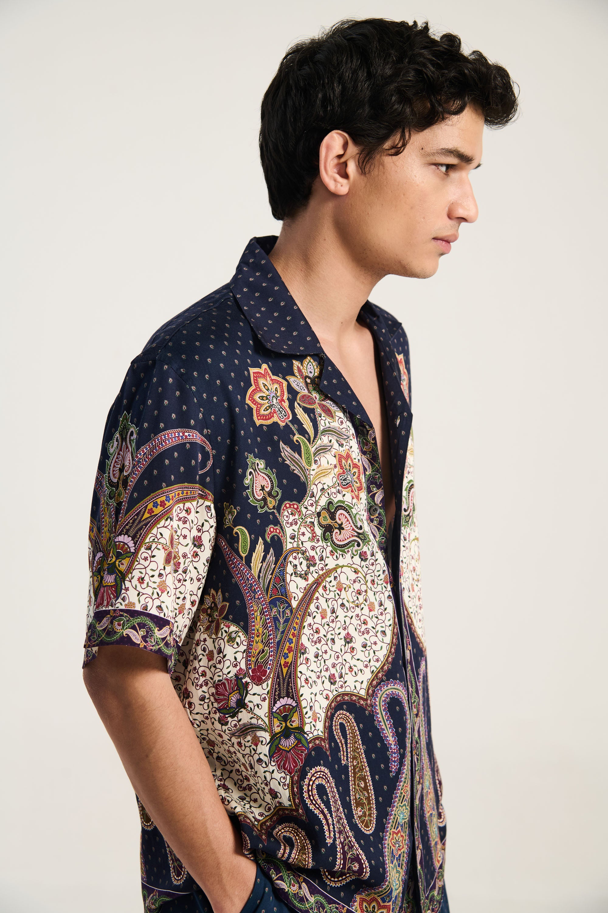 Midnight paisley shirt