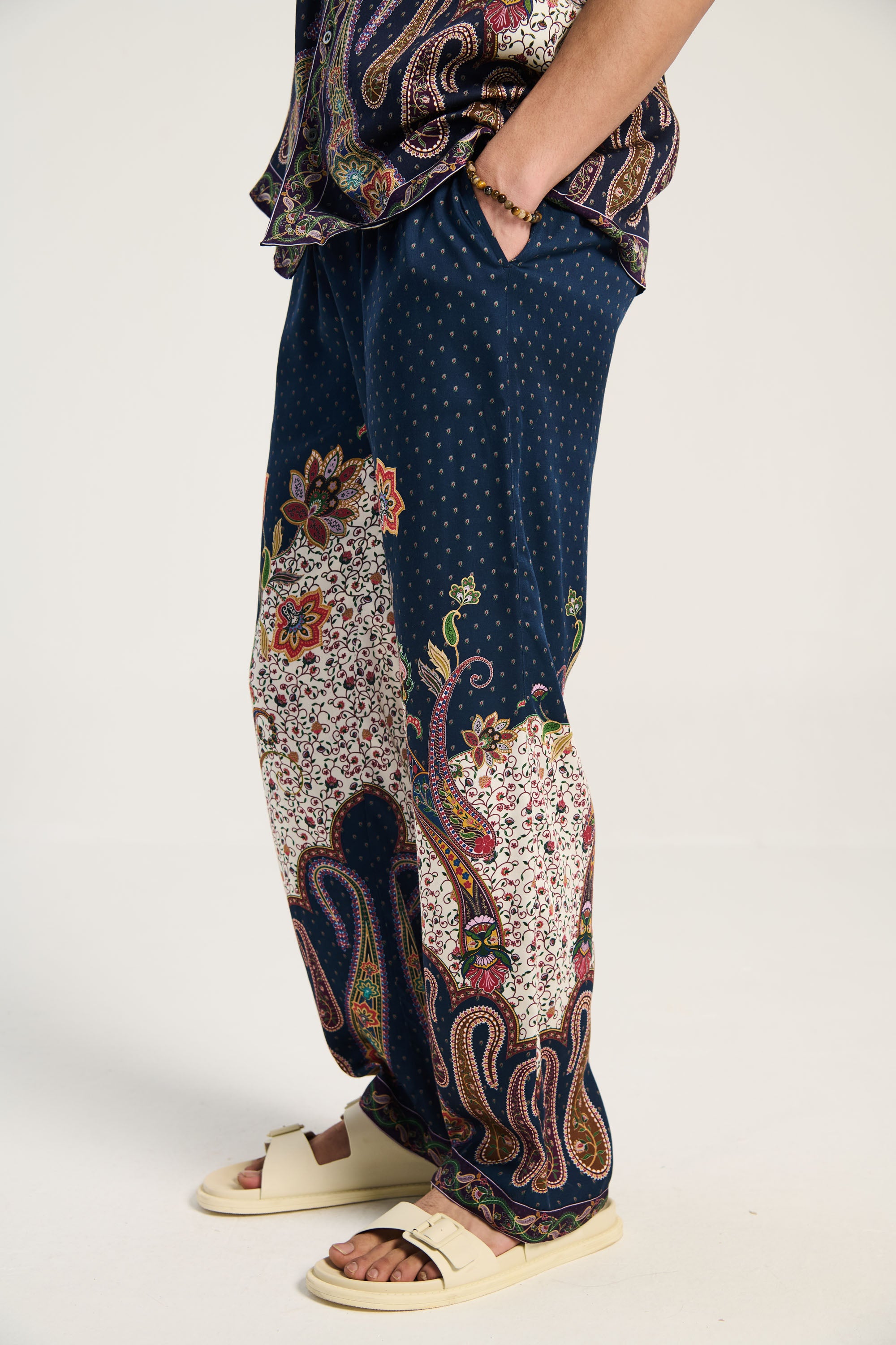 Midnight paisley lounge pants