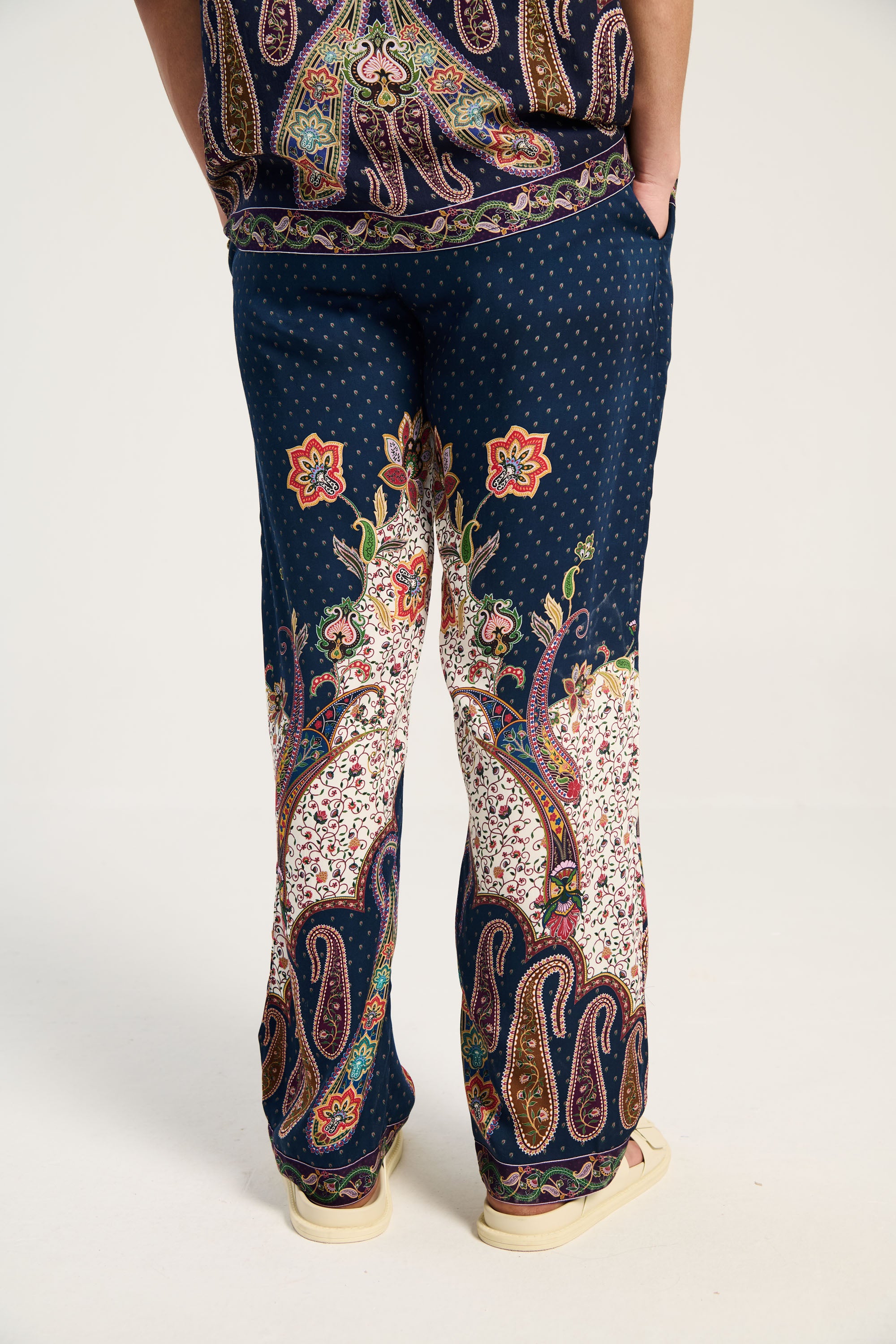 Midnight paisley lounge pants