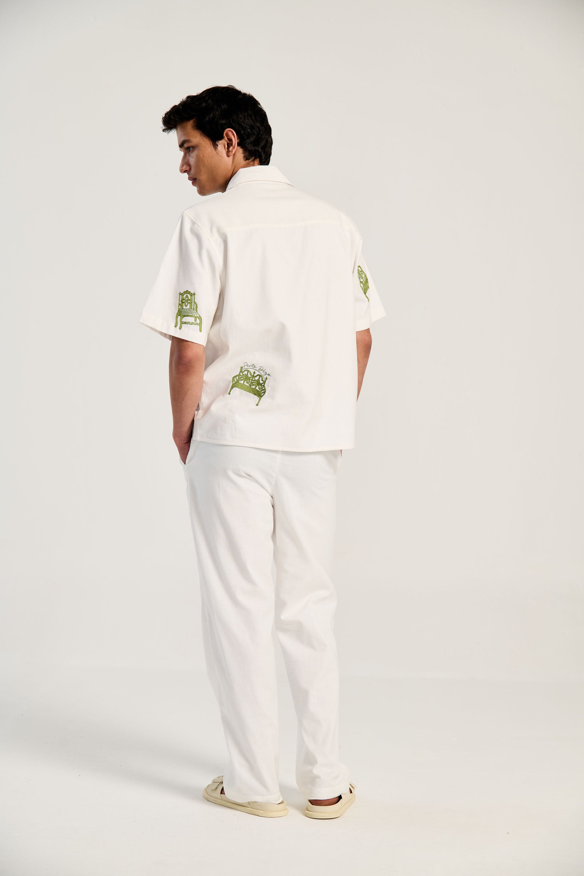 Embroidered furniture resort shirt