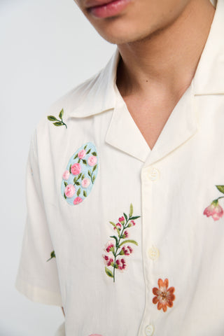 "Easter eggs" hand embroidered Shirt