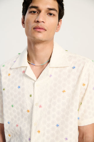 "Tooti frooti" hand embroidered shirt