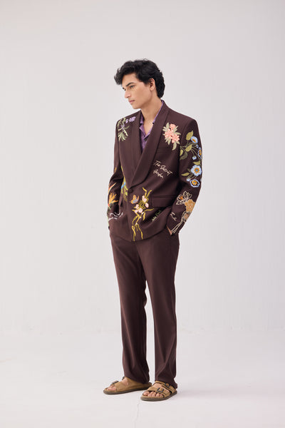 ジャケット House of Sunny Secret Garden Leather Blazer Green VOL2209 House of Sunny The Secret Garden Blazer Moss | END. (US)