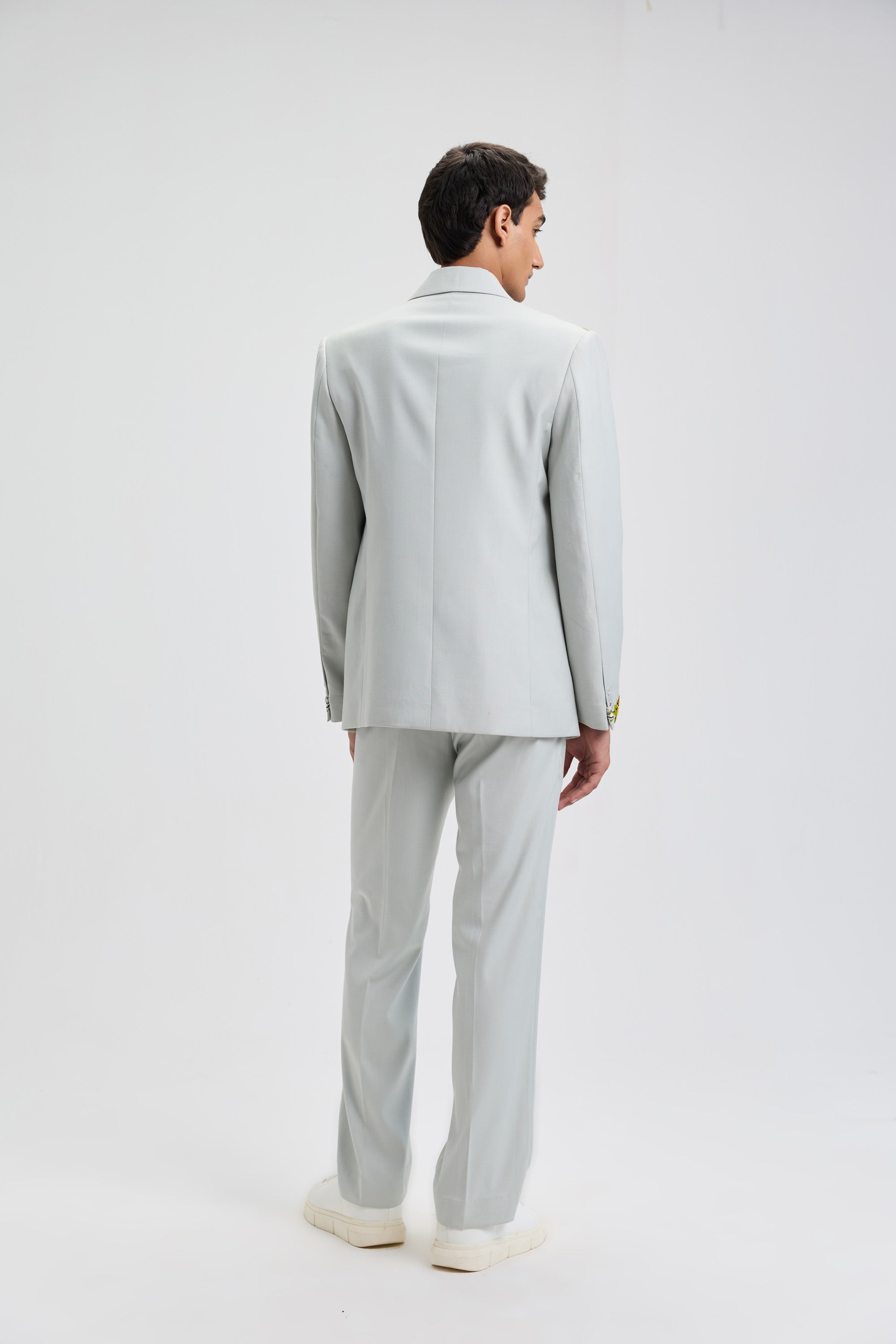 "Versailles Garden" hand embroidered blazer