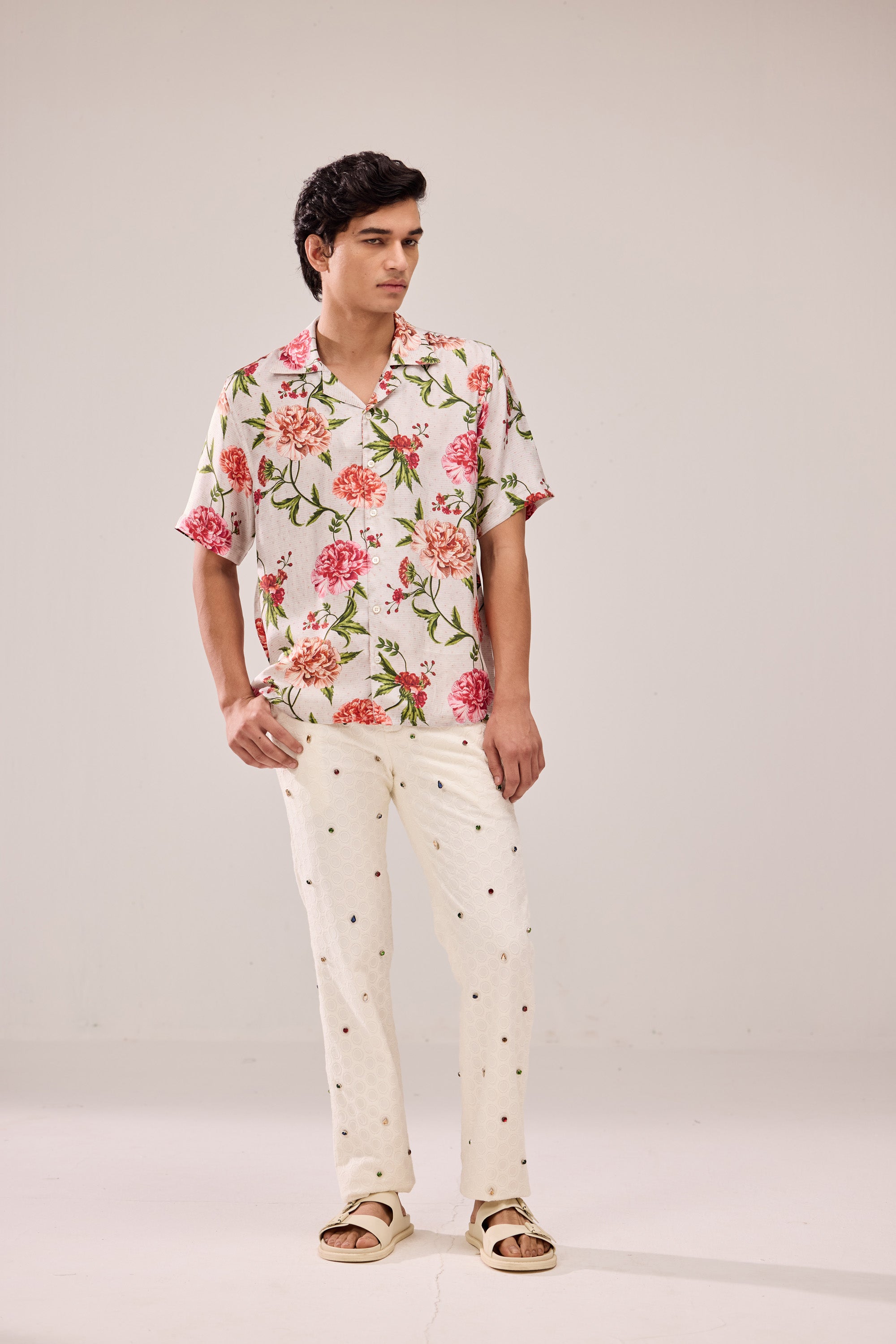 "Turks and Caicos" silk shirt