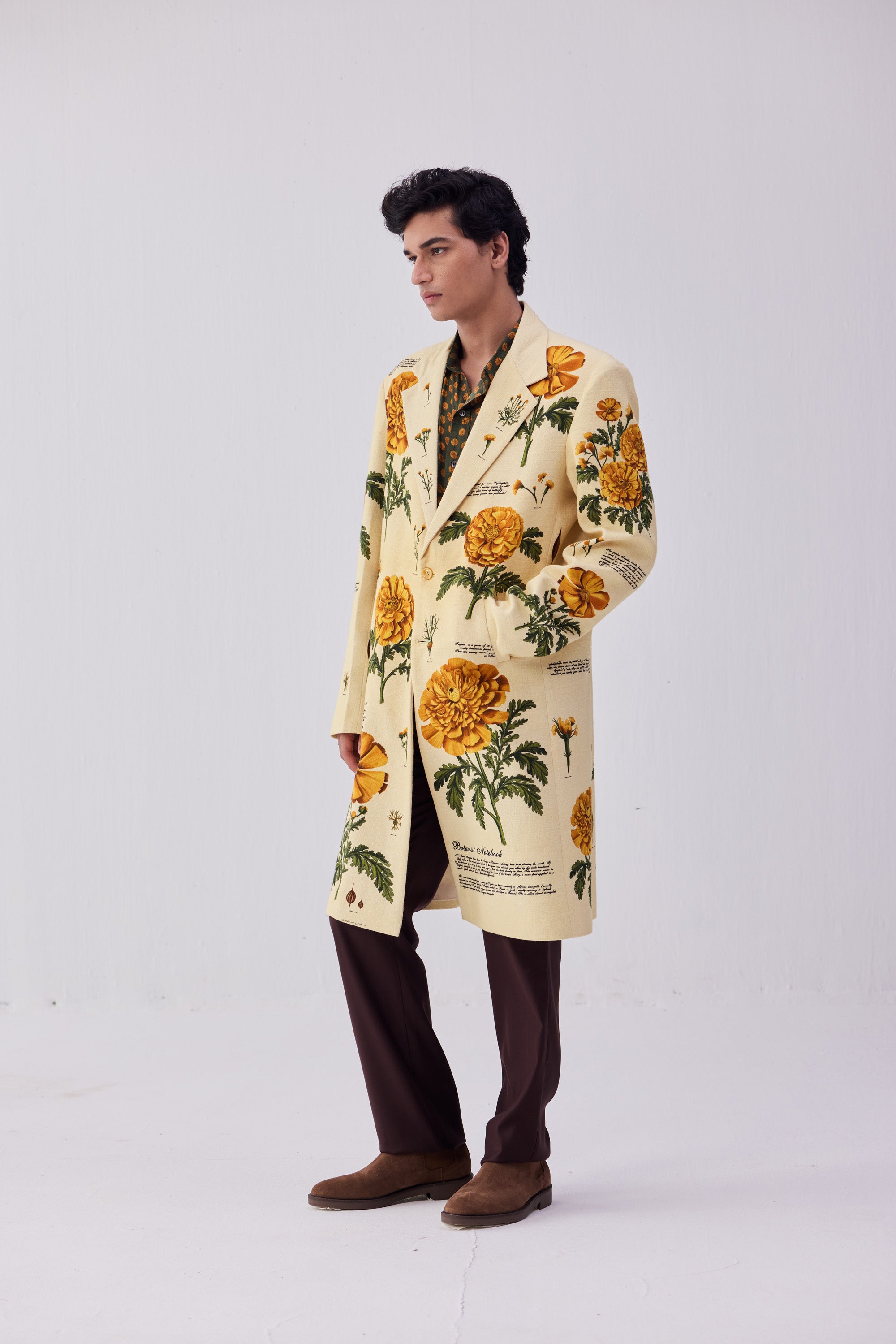 "Notes on marigold" overcoat