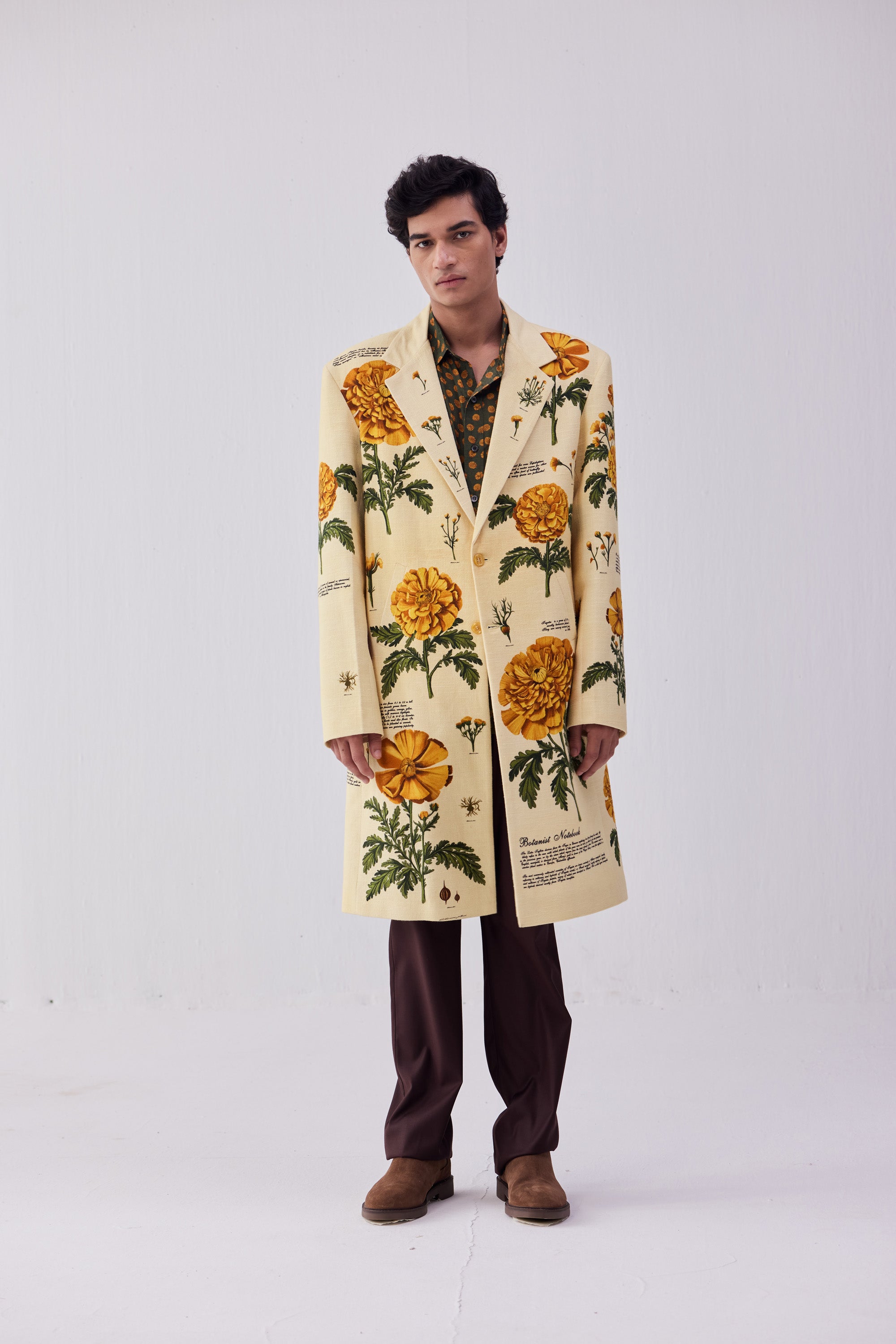 "Notes on marigold" overcoat