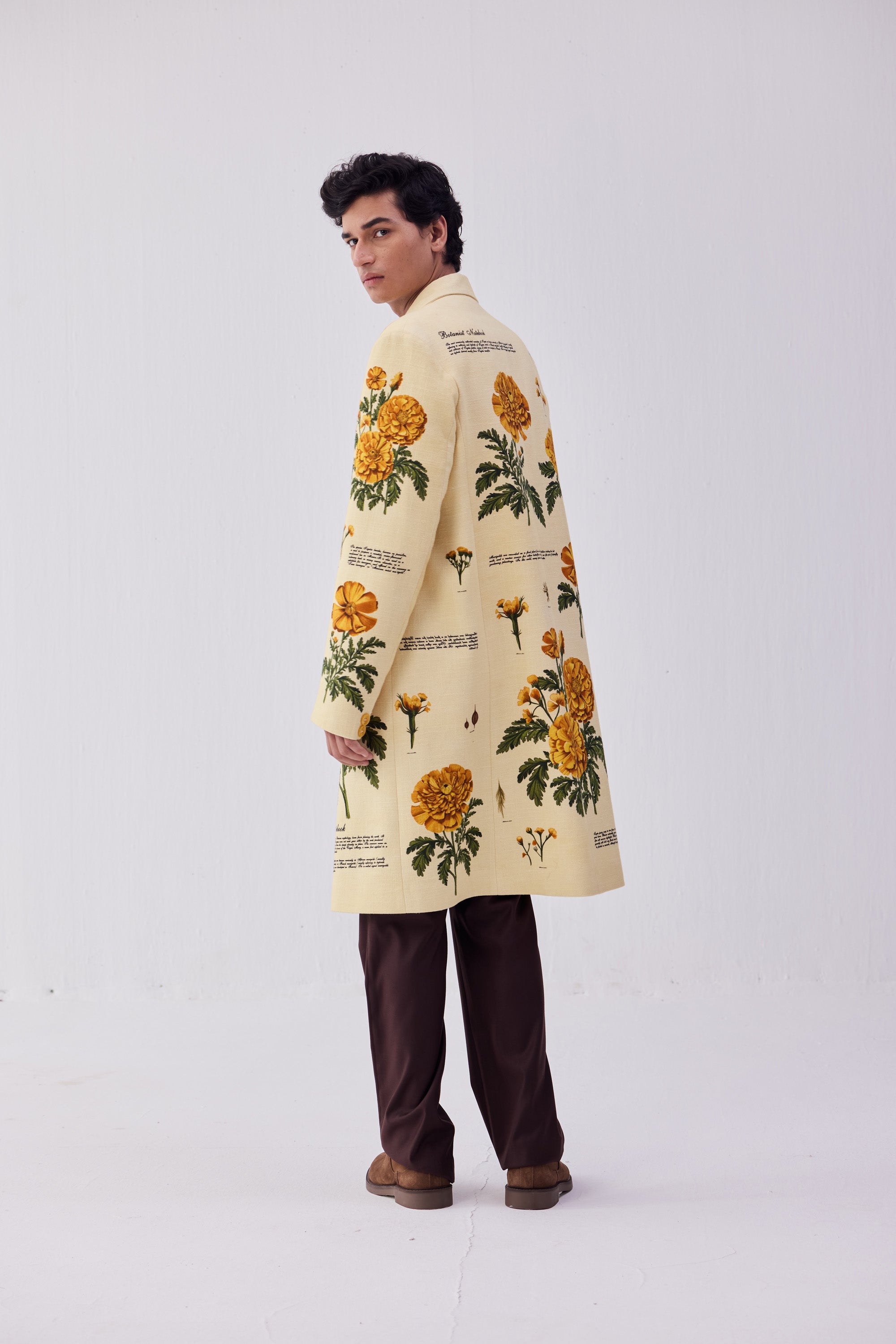 "Notes on marigold" overcoat