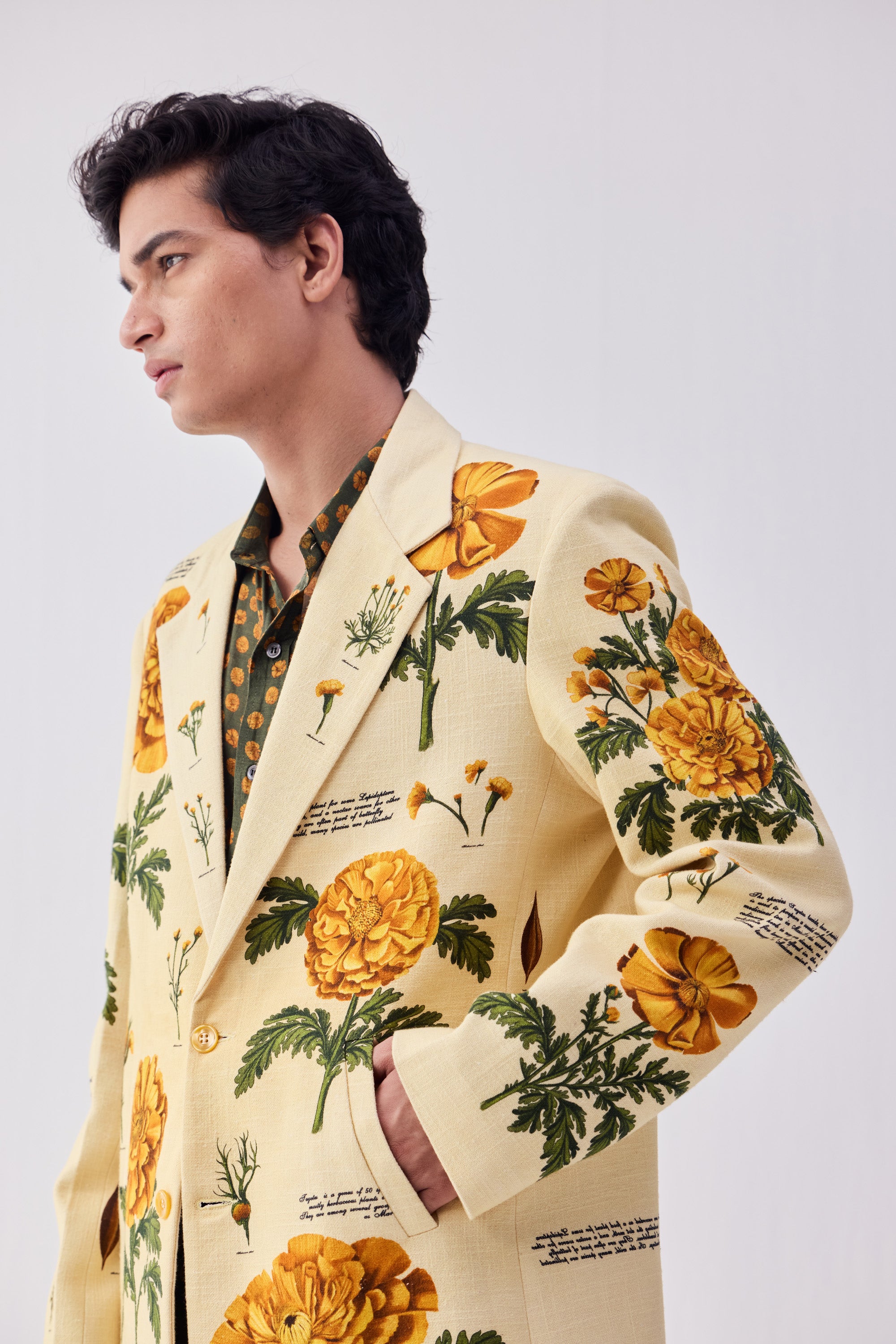 "Notes on marigold" overcoat