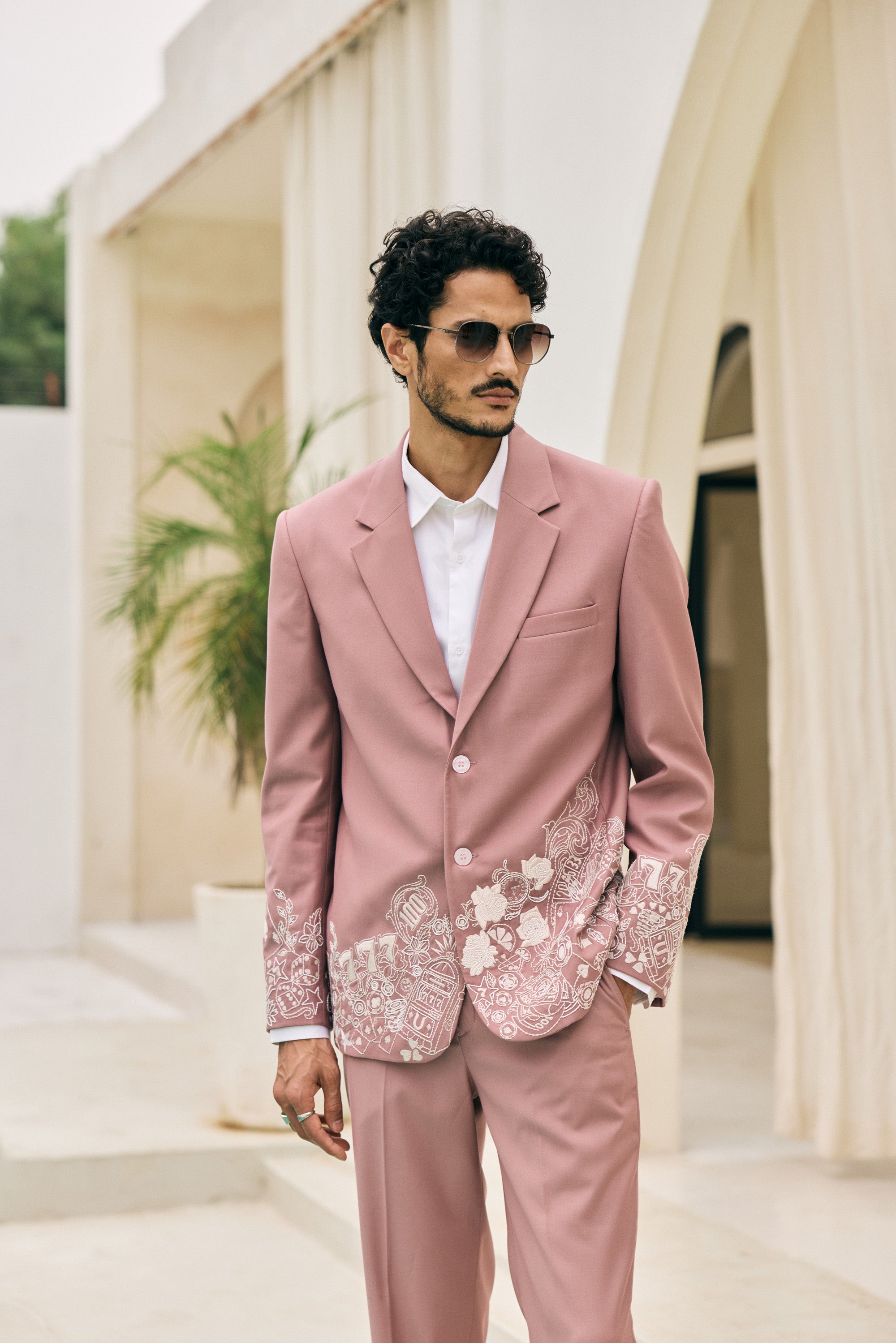 Monte Carlo embroidered blazer