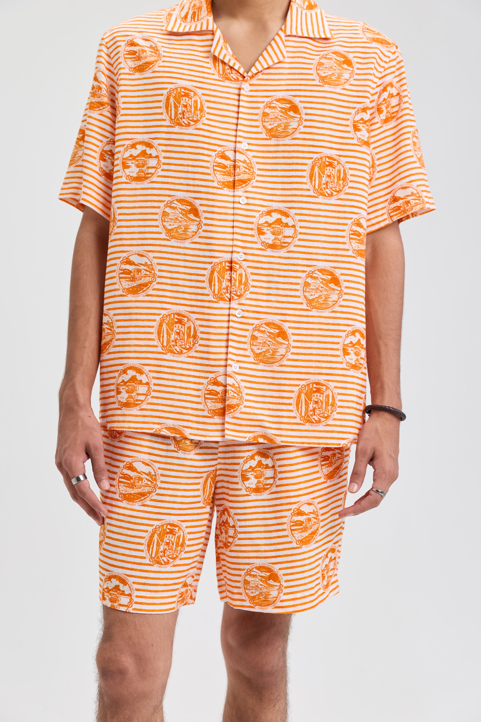 Medallion Stripe Shirt