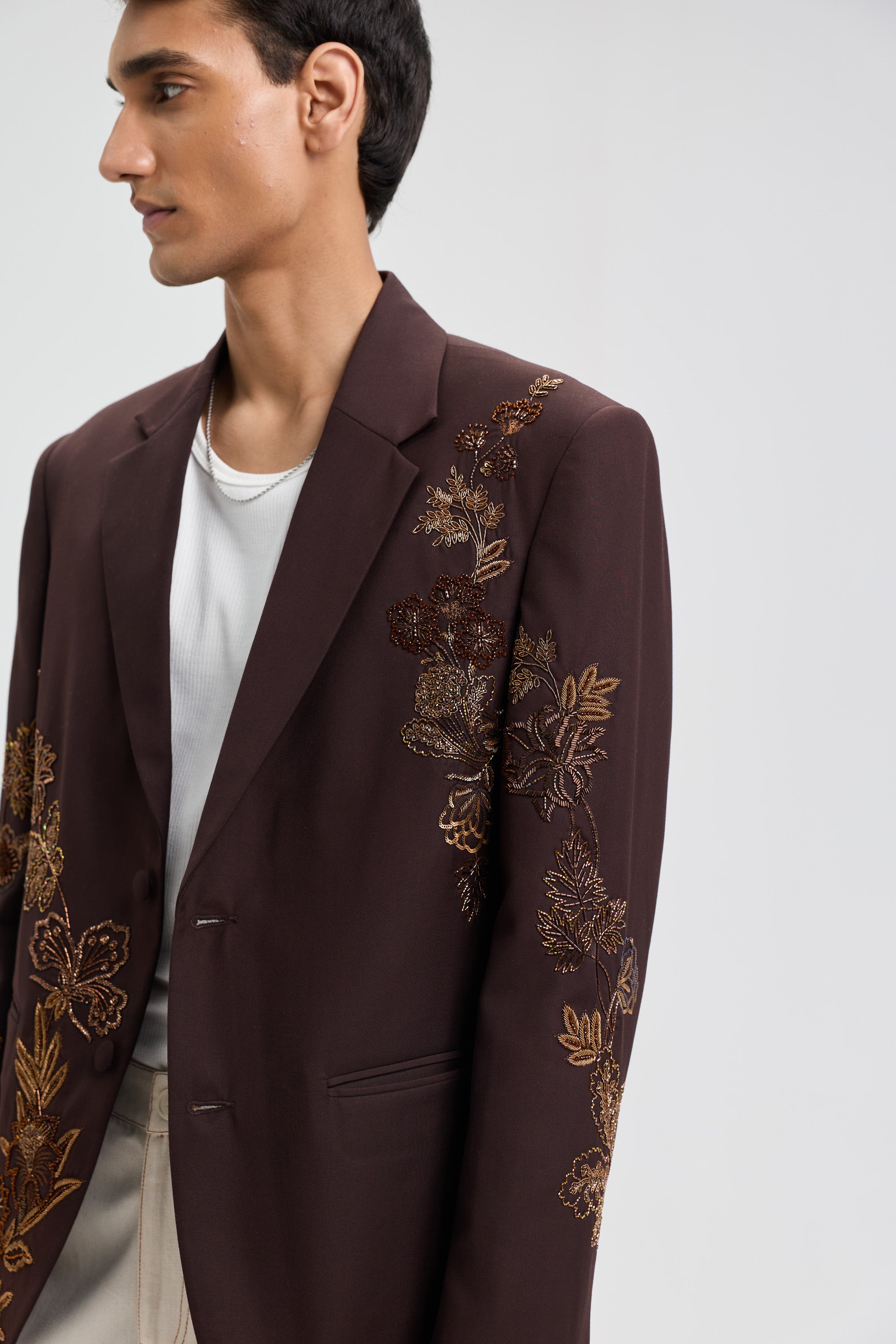 "Le Ibiza" Hand Embroidered Blazer