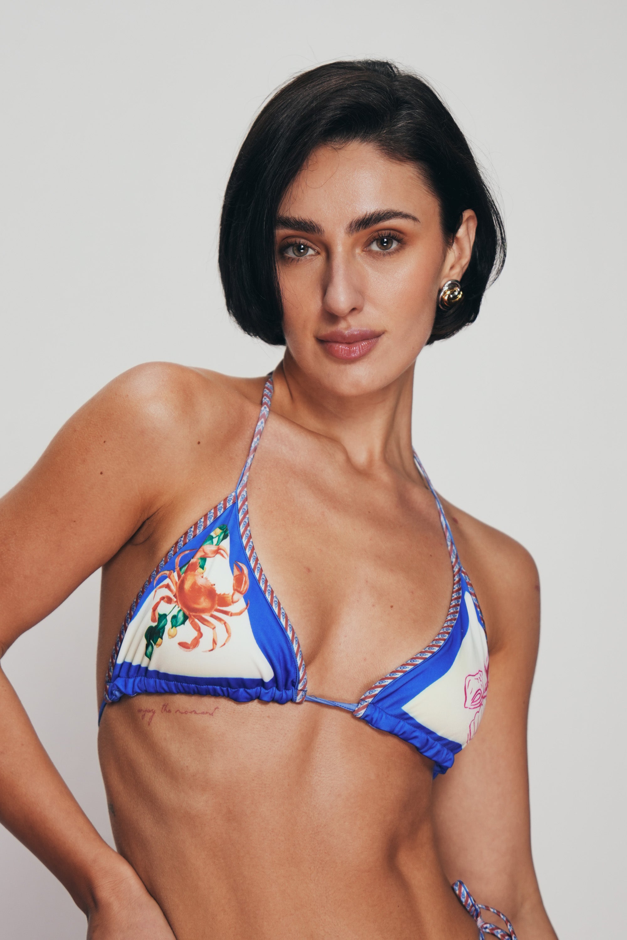 Coastal Crab Bikini Top